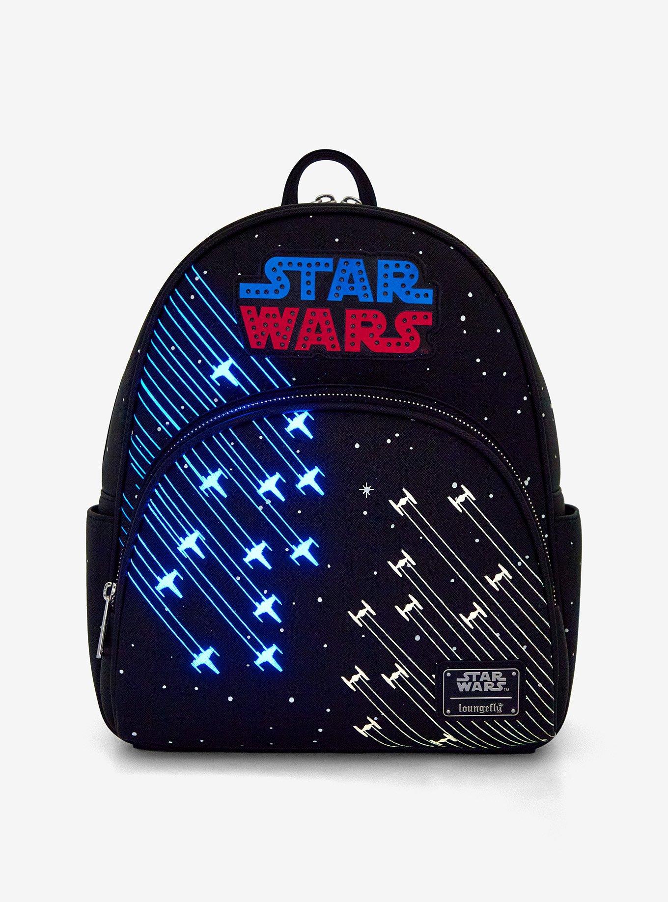 Loungefly Star Wars Spaceships Light-Up Mini Backpack, , alternate