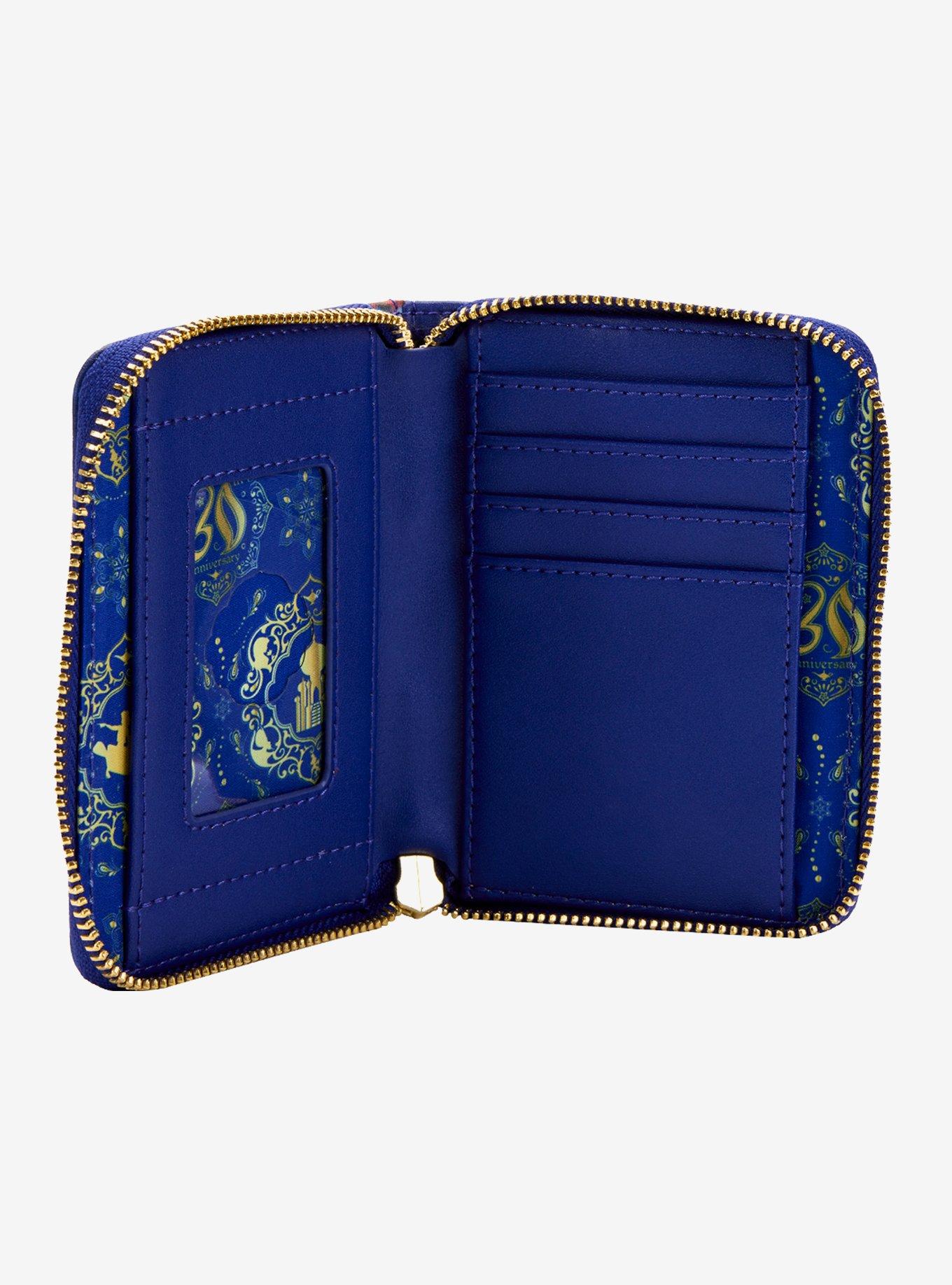 Loungefly Disney Aladdin Characters Mini Zipper Wallet, , alternate
