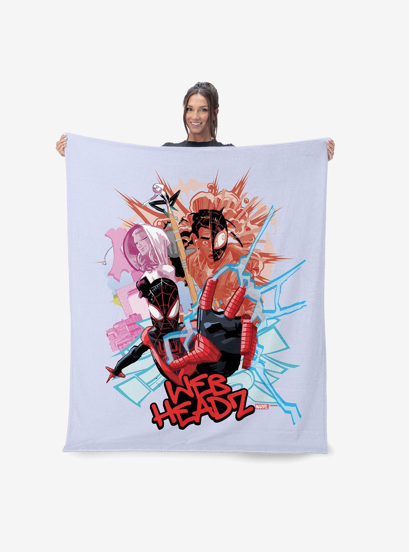 Marvel Spider-Man Web Headz 40" Silk Touch Throw Blanket, , hi-res