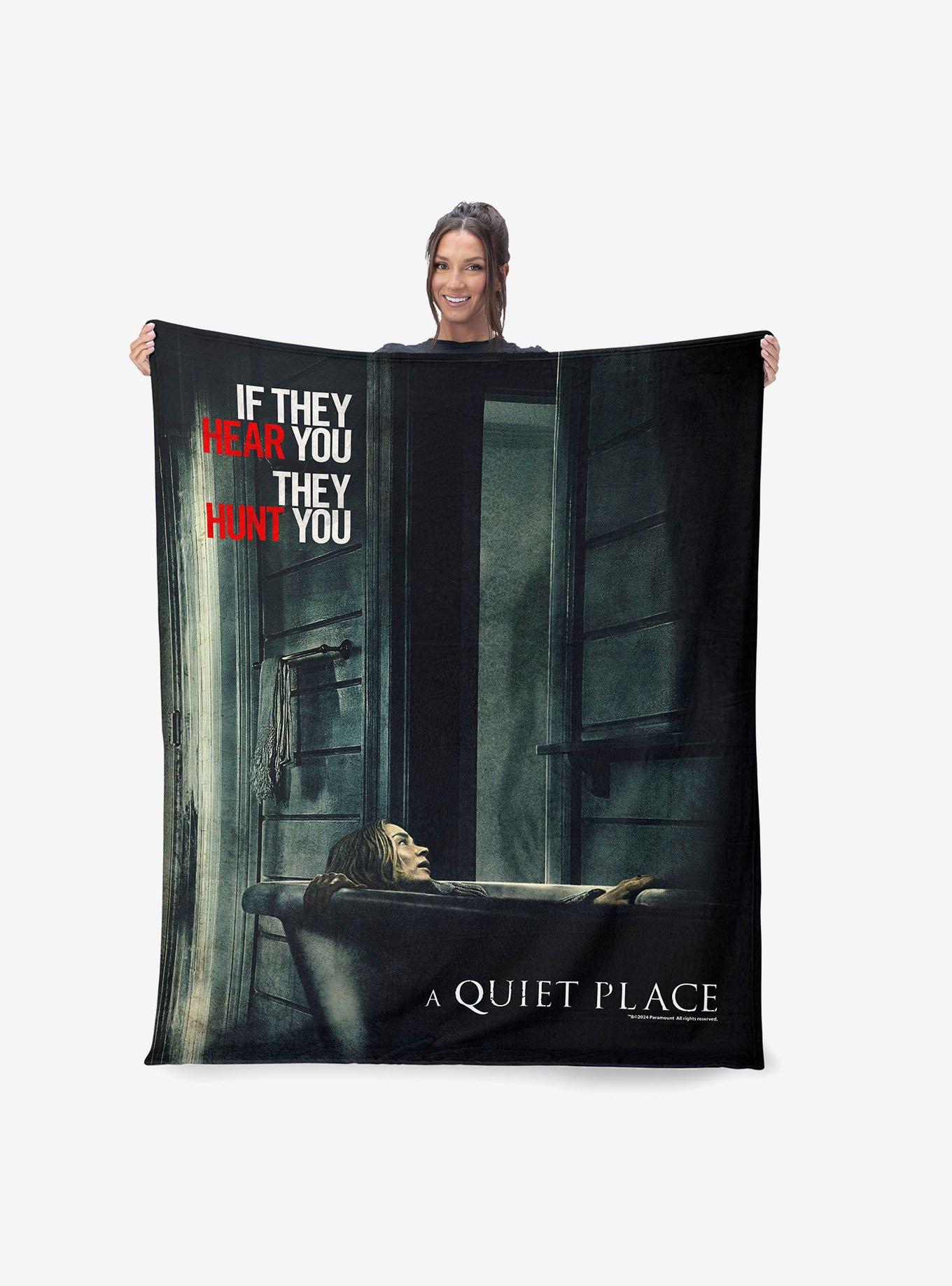 A Quiet Place Hiding Silk Touch Throw Blanket, , hi-res