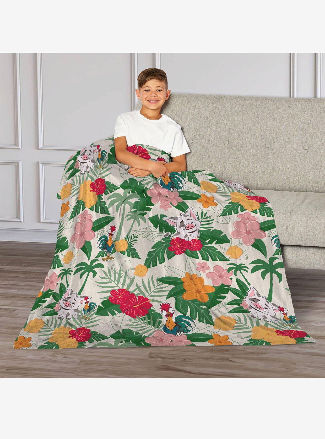 Disney Moana 2 Tropical Paradise 50" Silk Touch Throw Blanket, , alternate