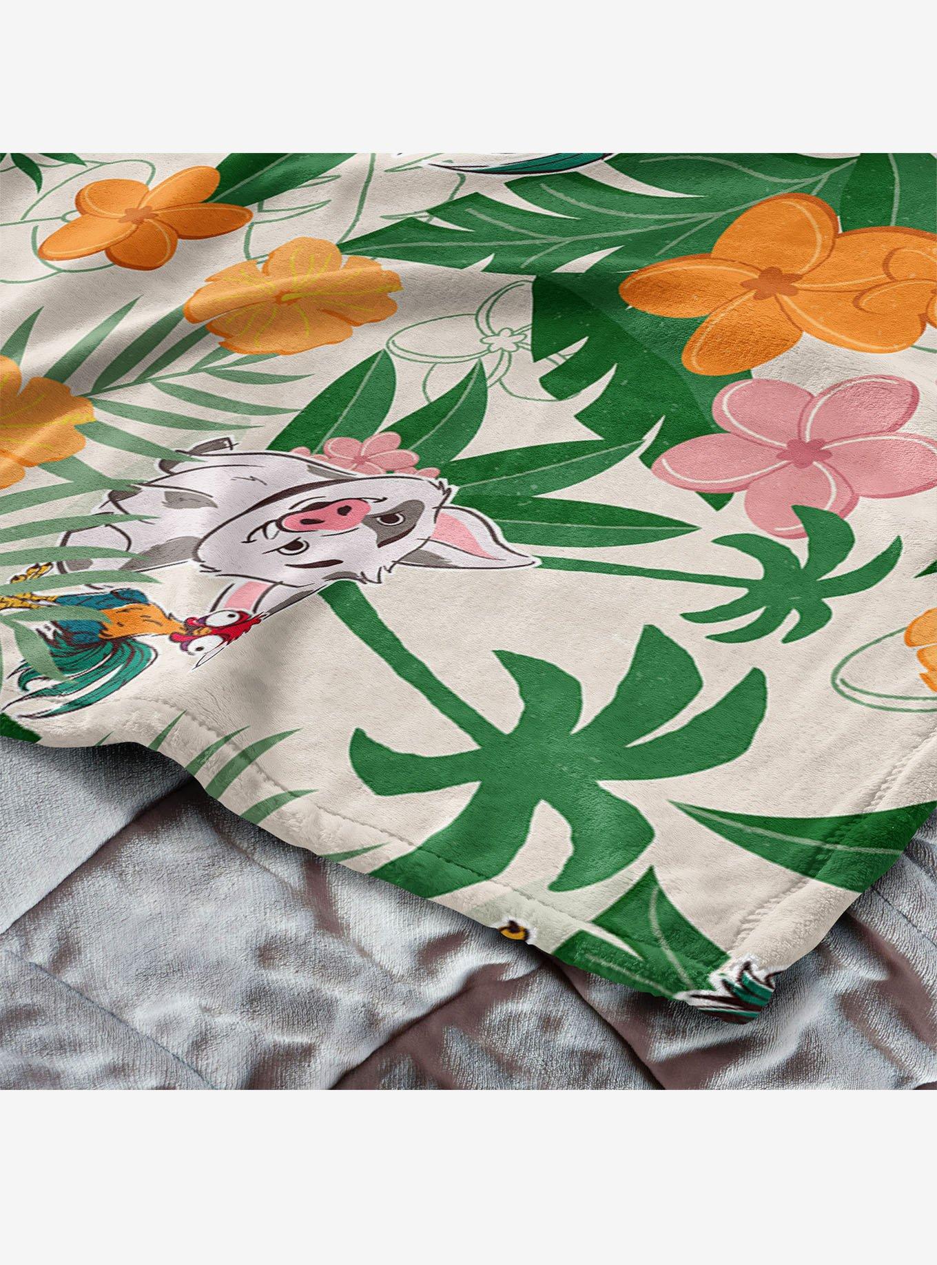 Disney Moana 2 Tropical Paradise 50" Silk Touch Throw Blanket, , alternate