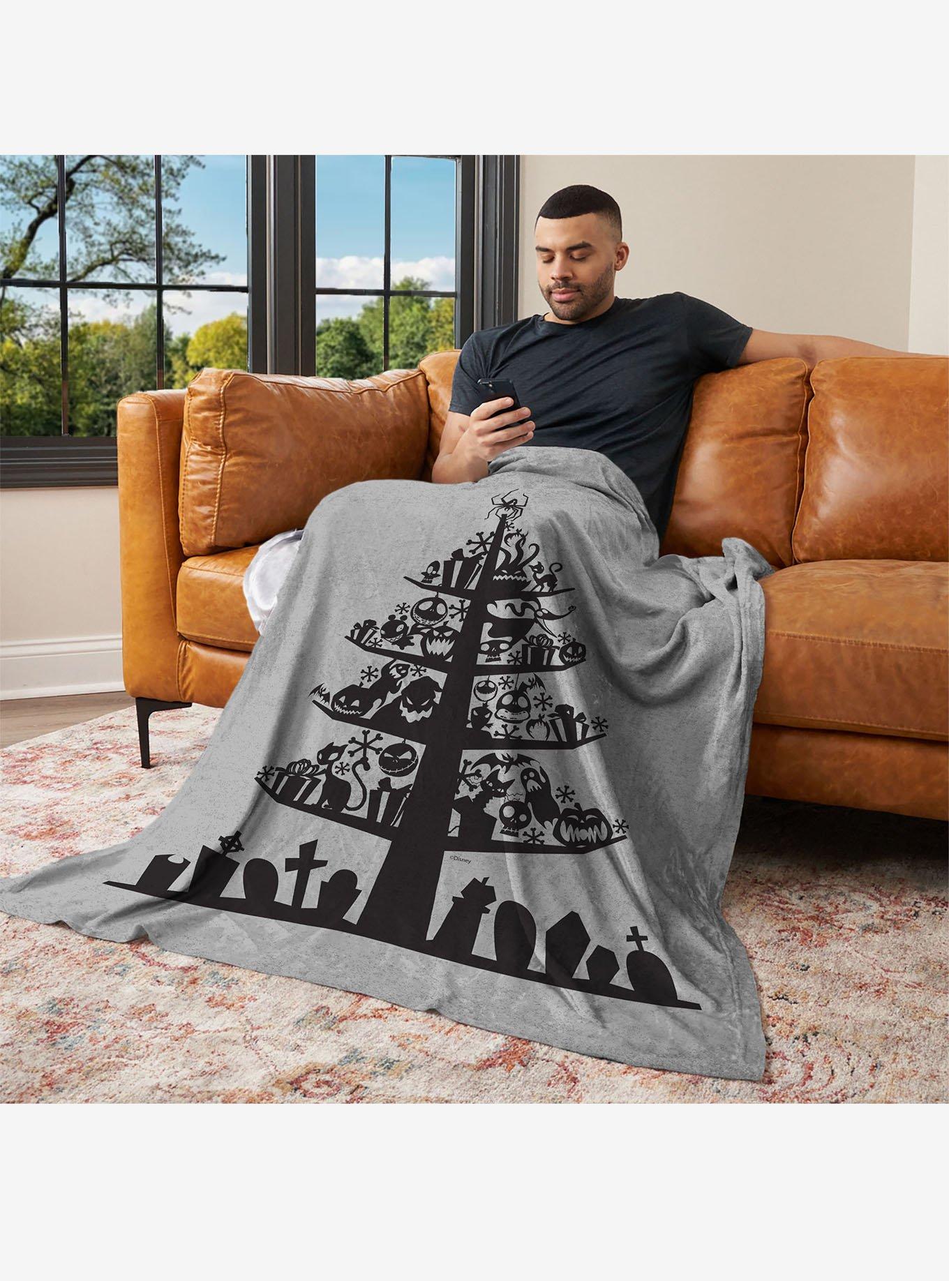 Disney Nightmare Before Christmas Nightmare Tree 50" Silk Touch Throw Blanket, , alternate