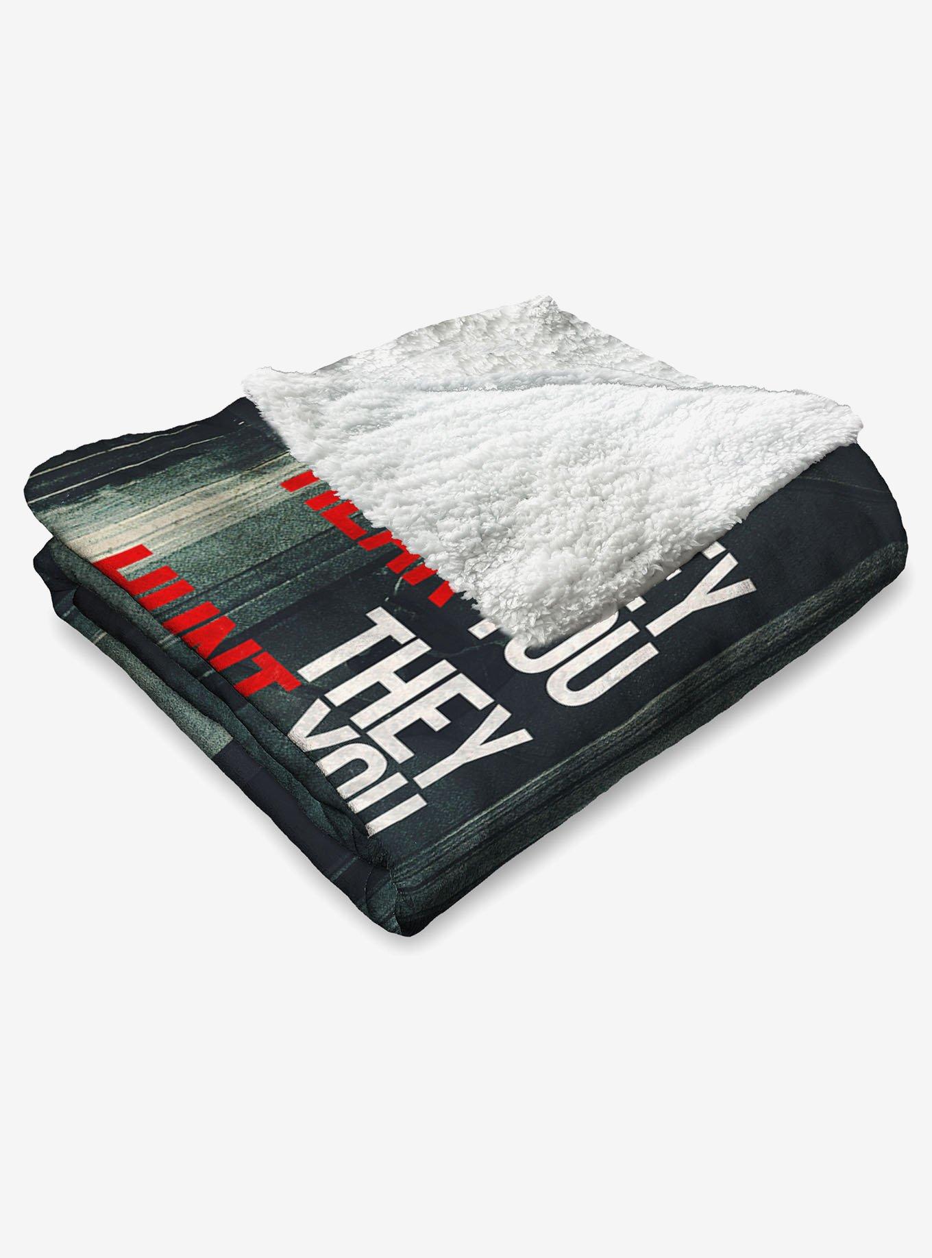 A Quiet Place Hiding Silk Touch Sherpa Throw Blanket, , alternate