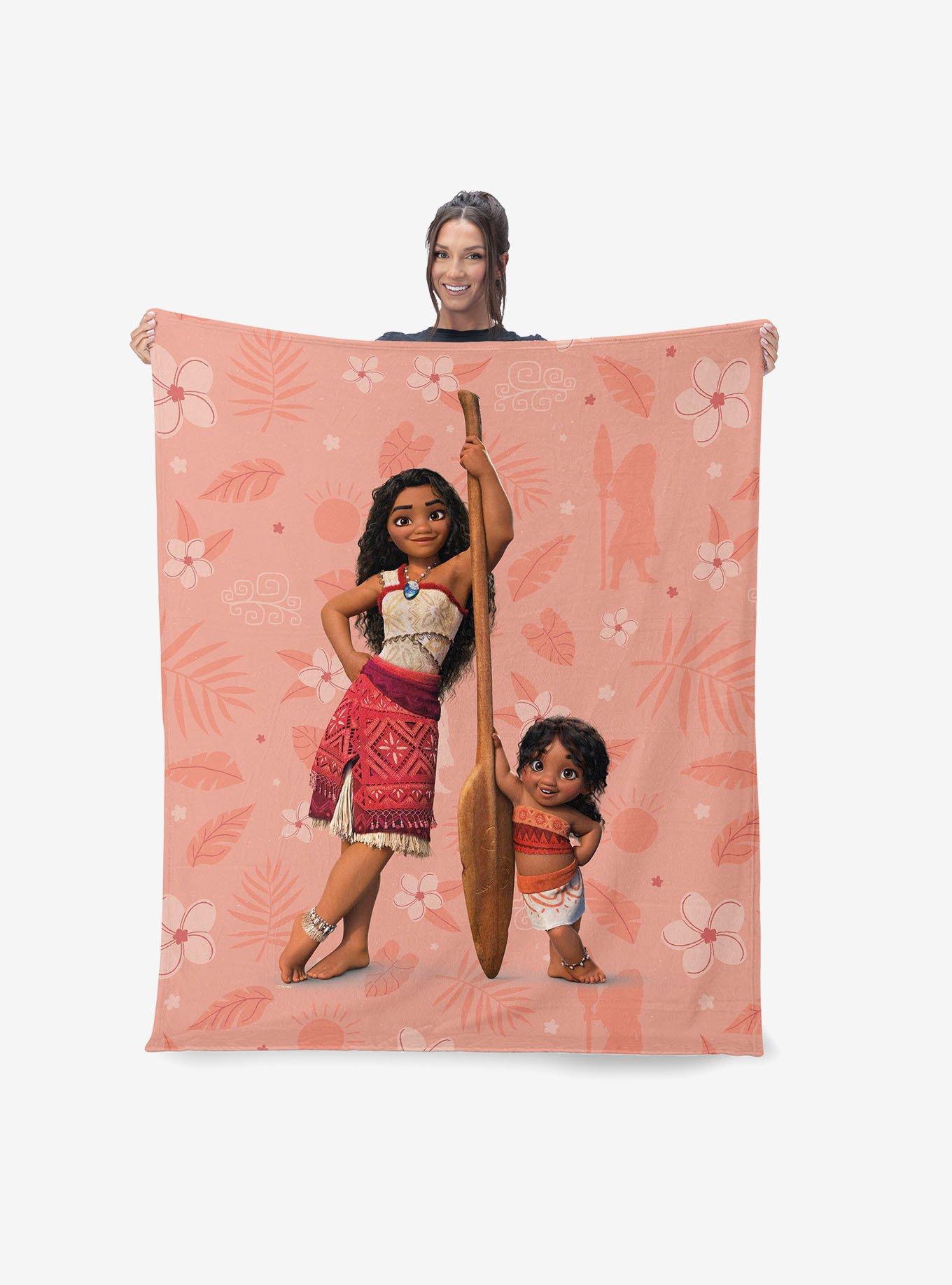 Disney Moana 2 Sisters Forever Silk Touch Sherpa Throw Blanket, , alternate