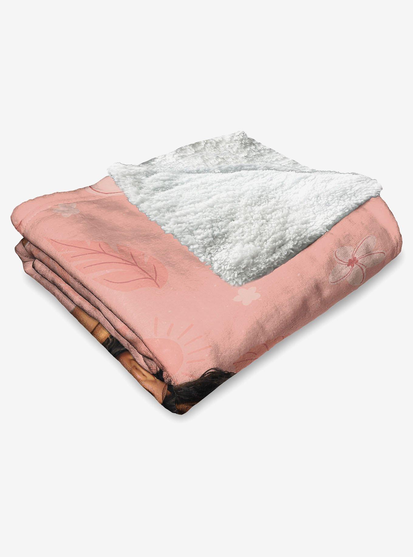 Disney Moana 2 Sisters Forever Silk Touch Sherpa Throw Blanket, , alternate