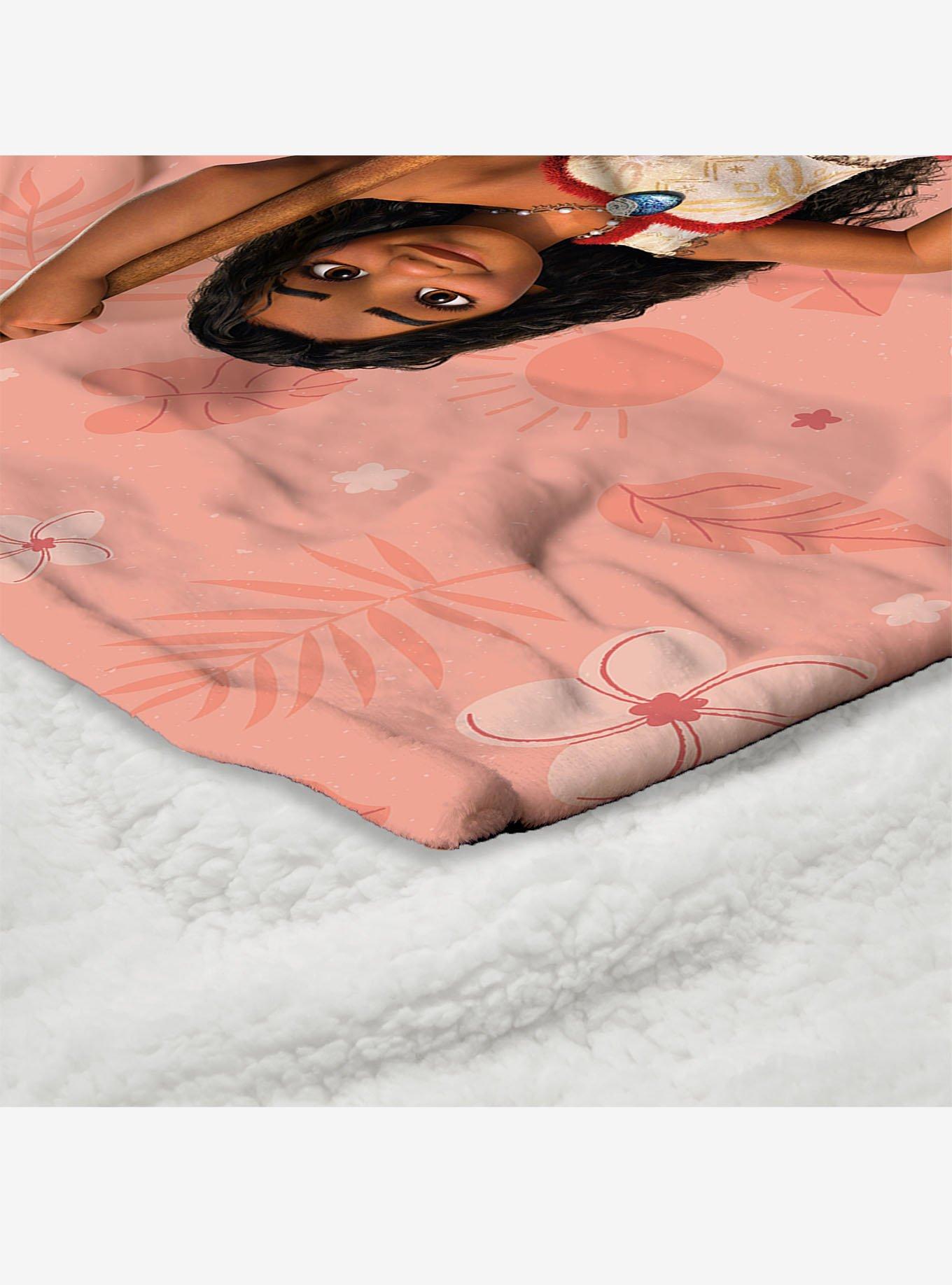 Disney Moana 2 Sisters Forever Silk Touch Sherpa Throw Blanket, , alternate