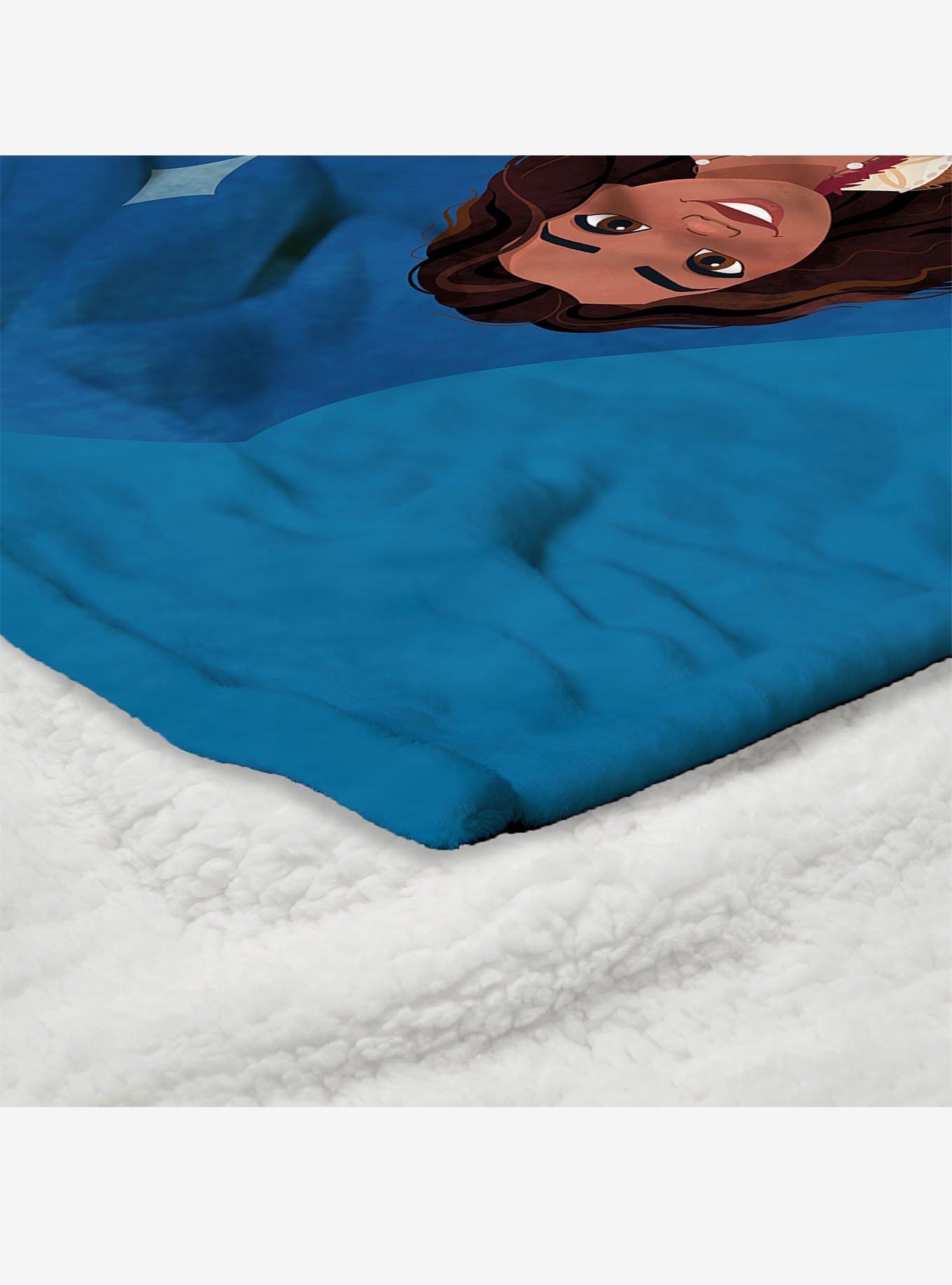 Disney Moana 2 Wayfinder Moana Silk Touch Sherpa Throw Blanket, , alternate