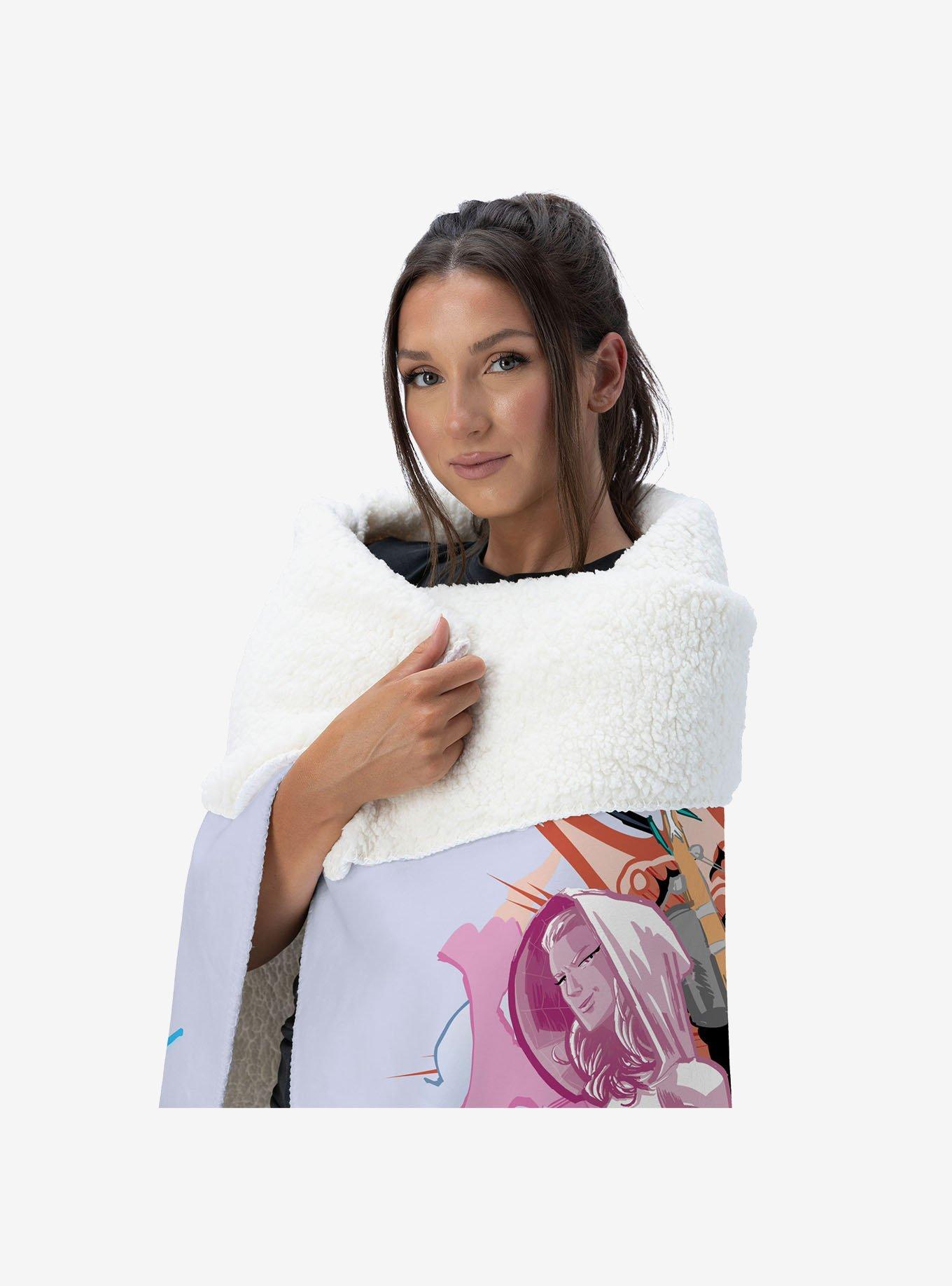 Marvel Spider-Man Web Headz Silk Touch Sherpa Throw Blanket, , hi-res