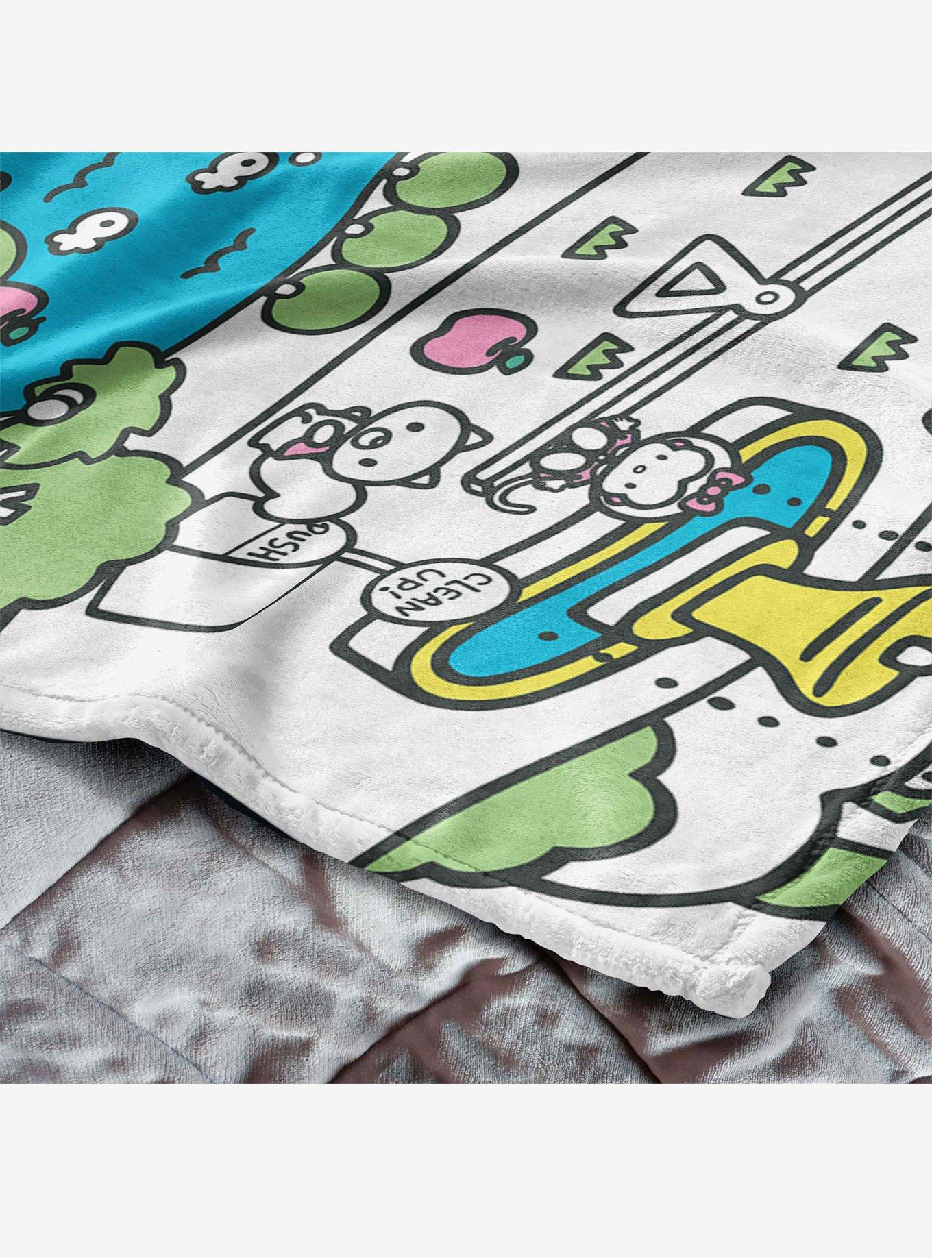 Sanrio Hello?Kitty?Busting Town Silk Touch Throw Blanket, , alternate