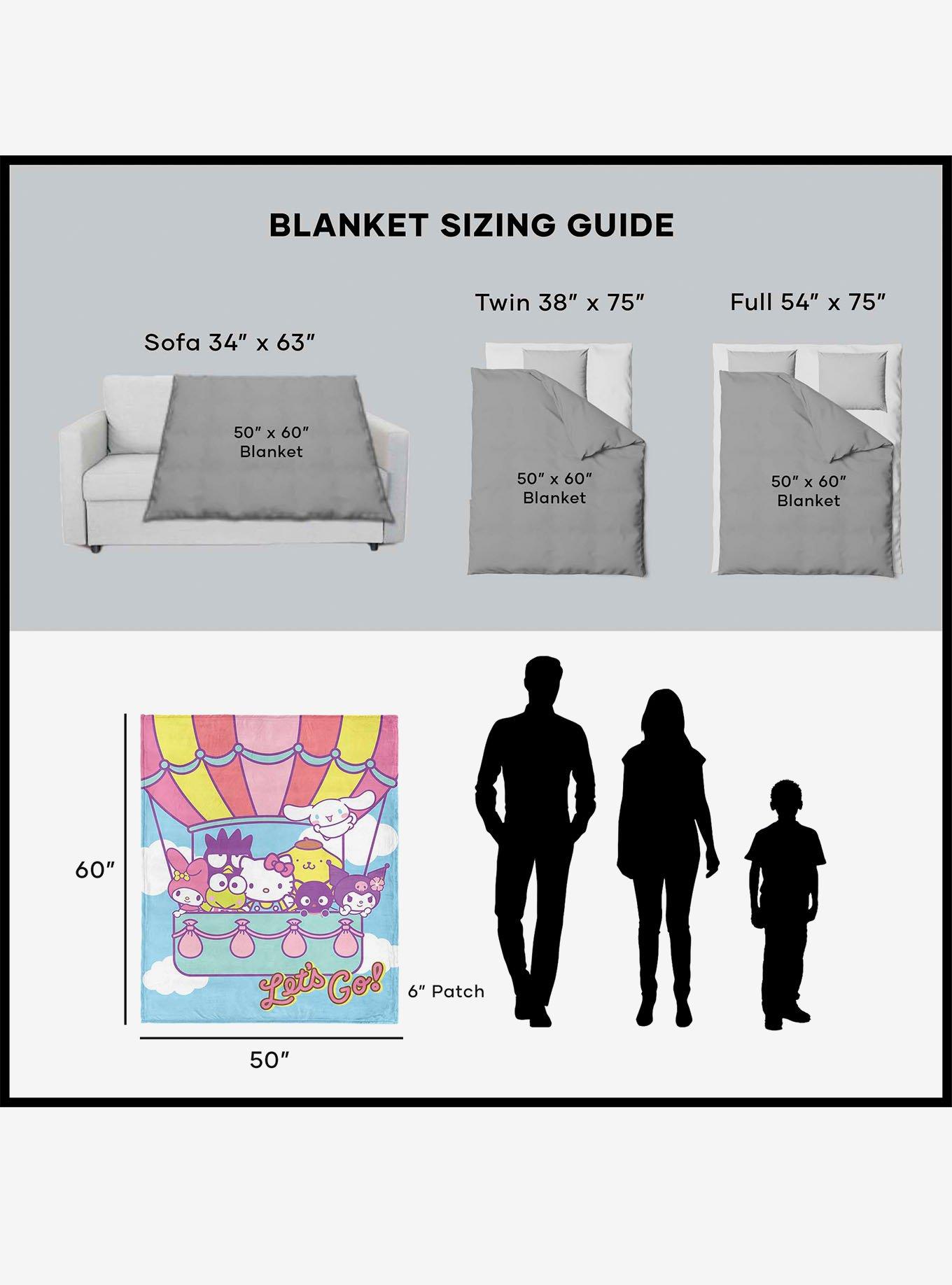 Sanrio Hello Kitty Flying Together Silk Touch Throw Blanket, , alternate