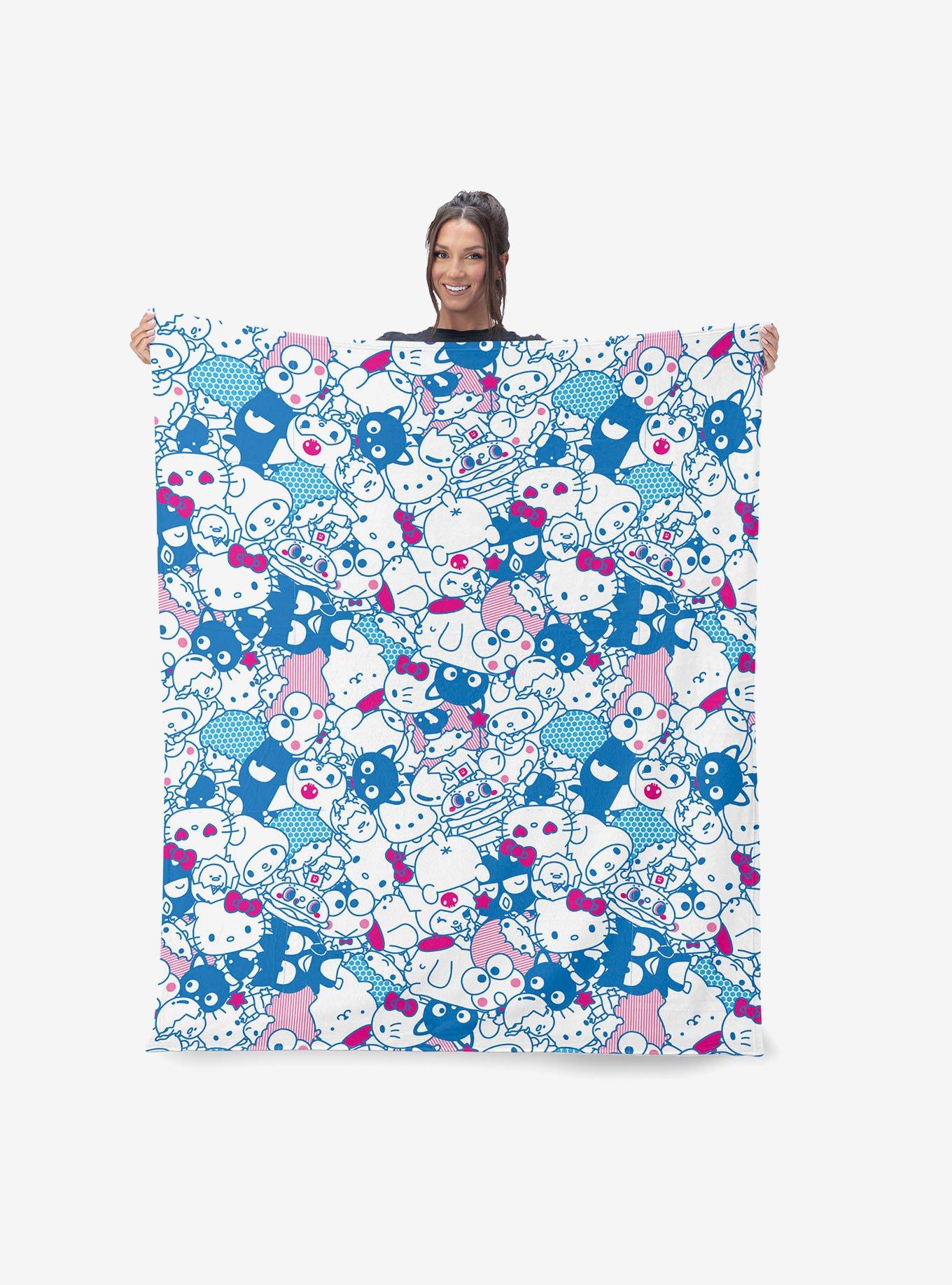 Sanrio Hello Kitty & Friends Friend Group Silk Touch Throw Blanket, , alternate