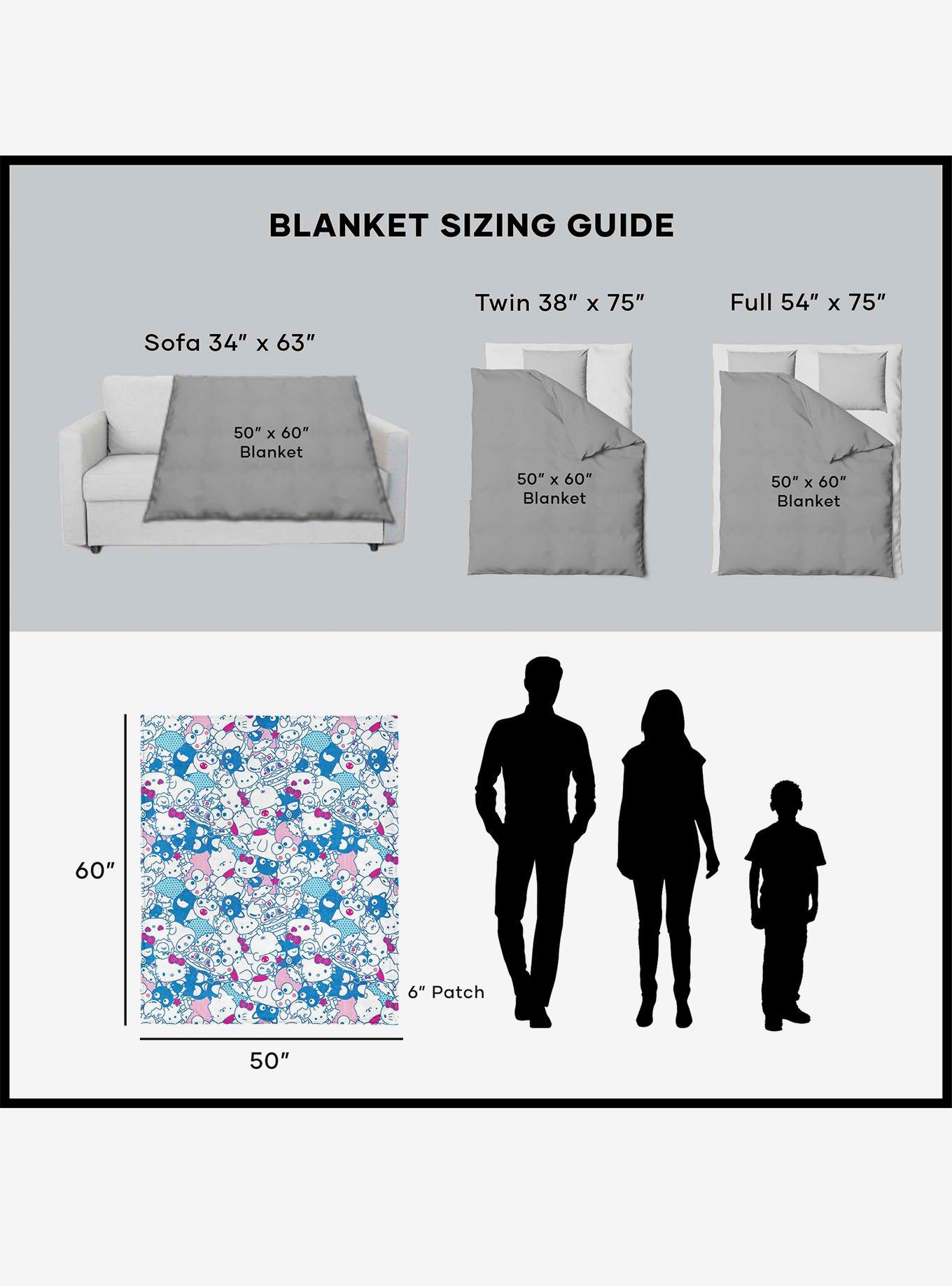 Sanrio Hello Kitty & Friends Friend Group Silk Touch Throw Blanket, , alternate