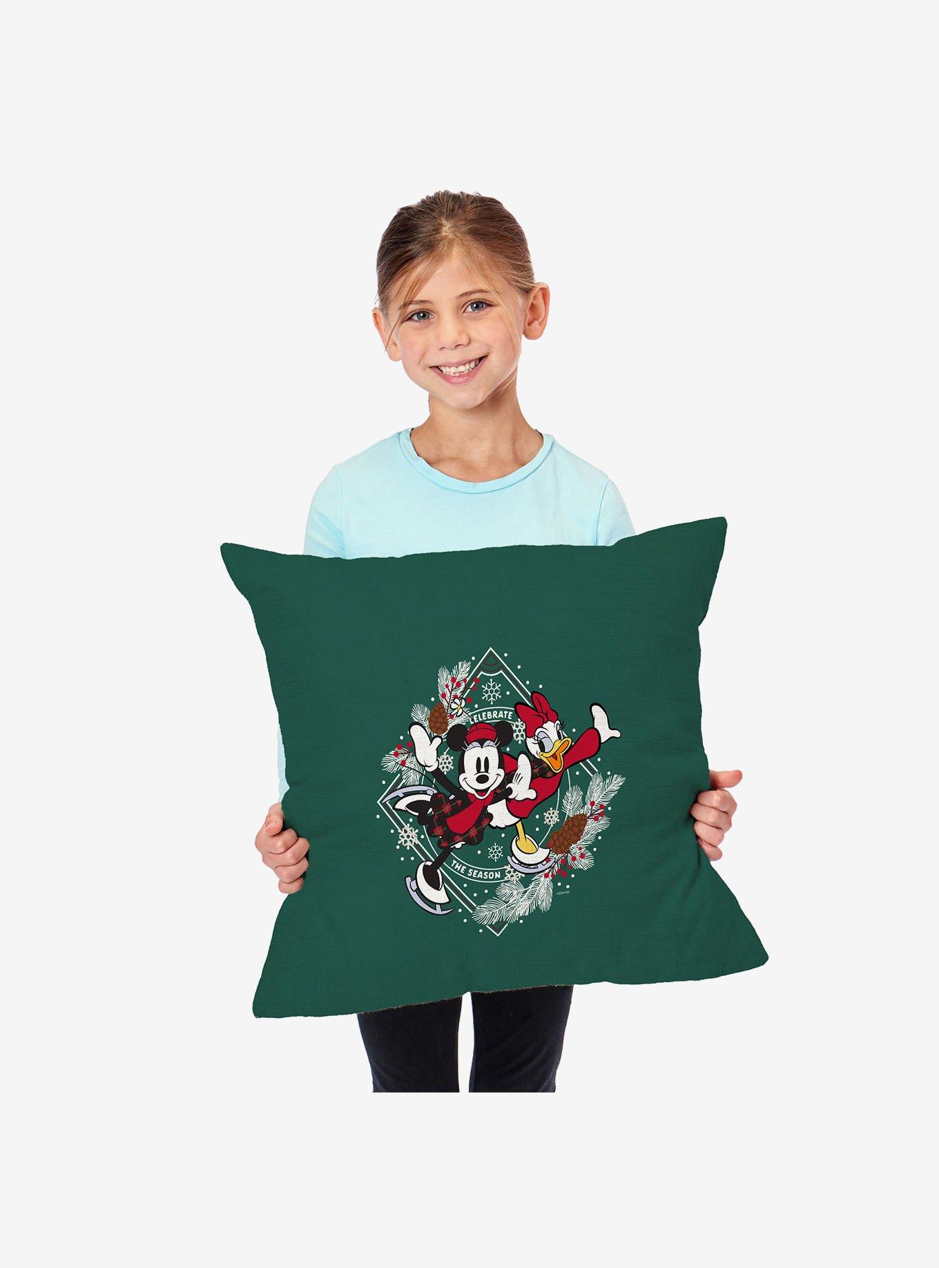 Disney Mickey & Friends Celebrate The Season Throw Pillow, , alternate