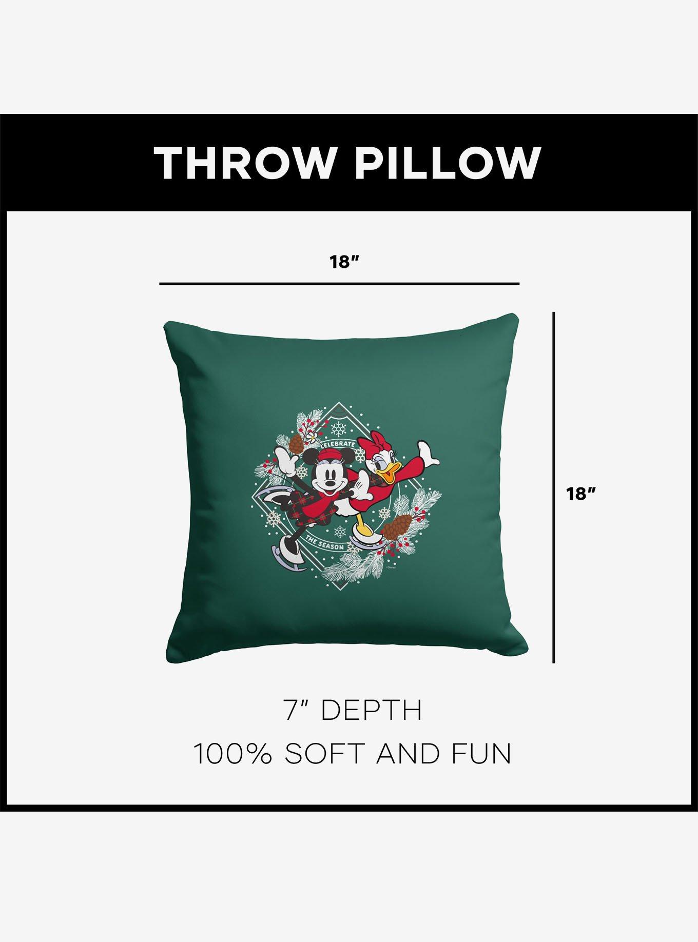 Disney Mickey & Friends Celebrate The Season Throw Pillow, , alternate