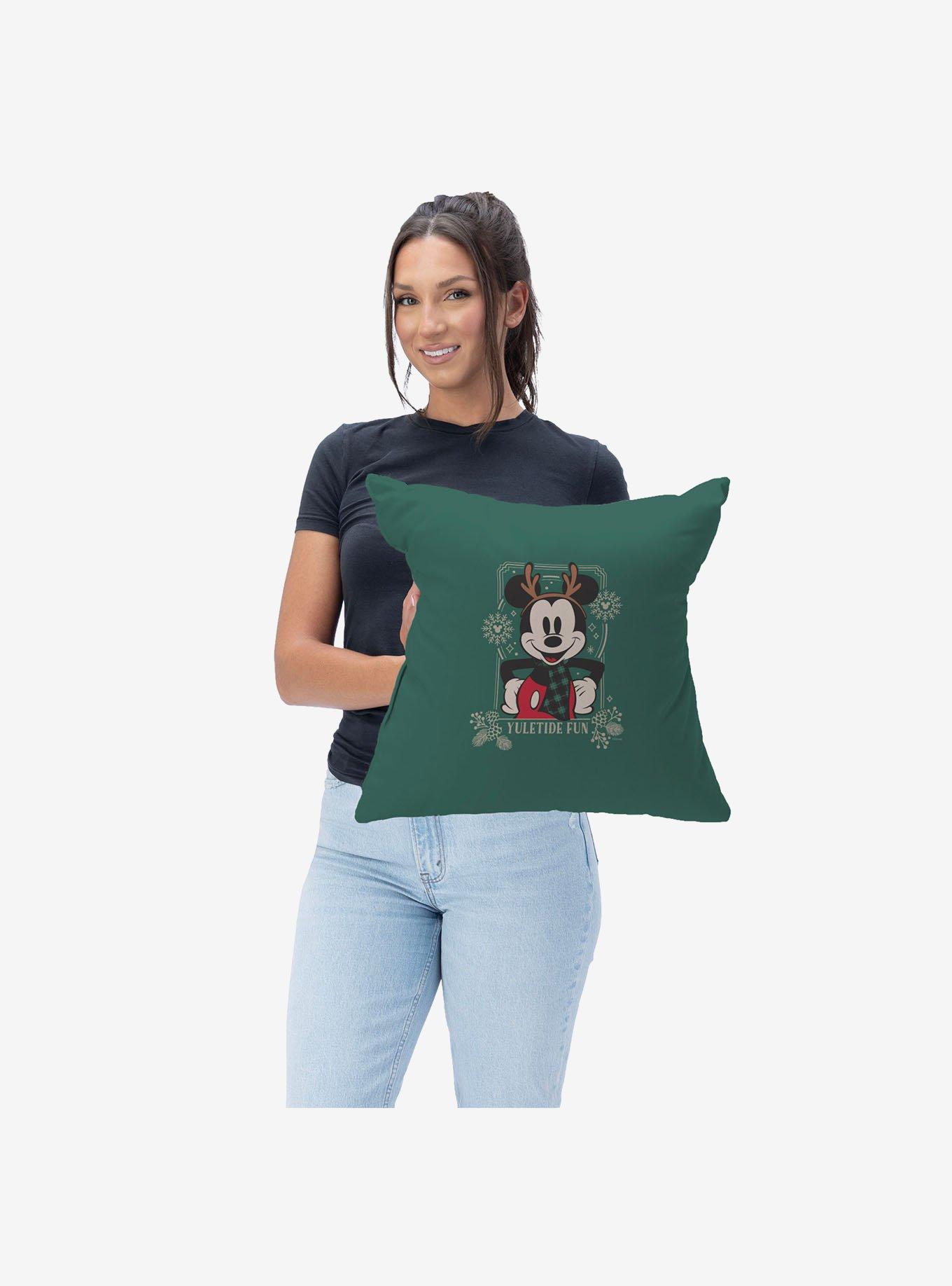 Disney Mickey & Friends Yuletide Fun Throw Pillow, , hi-res