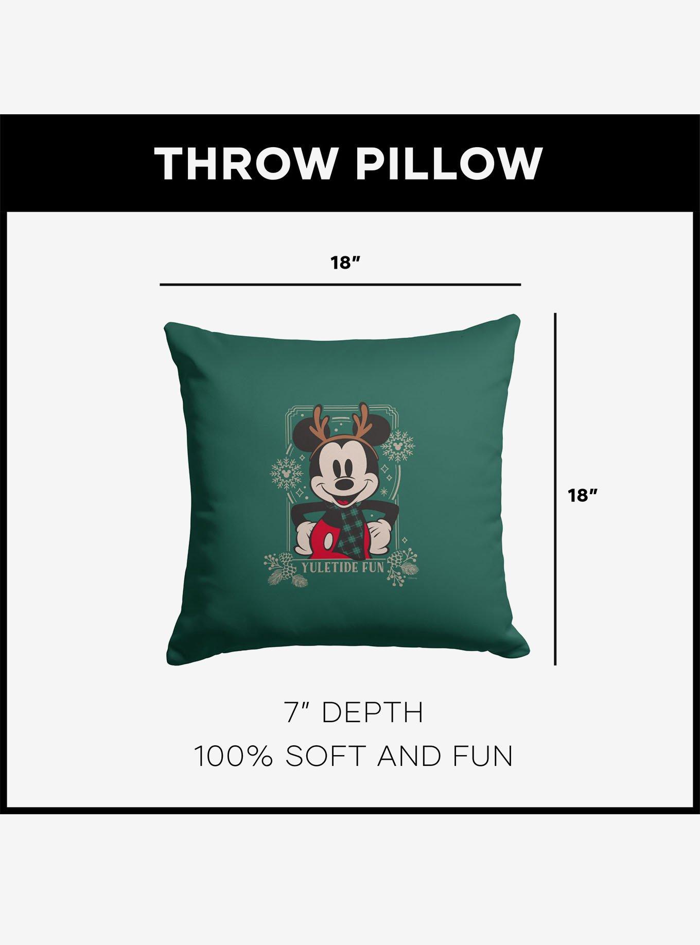 Disney Mickey & Friends Yuletide Fun Throw Pillow, , alternate