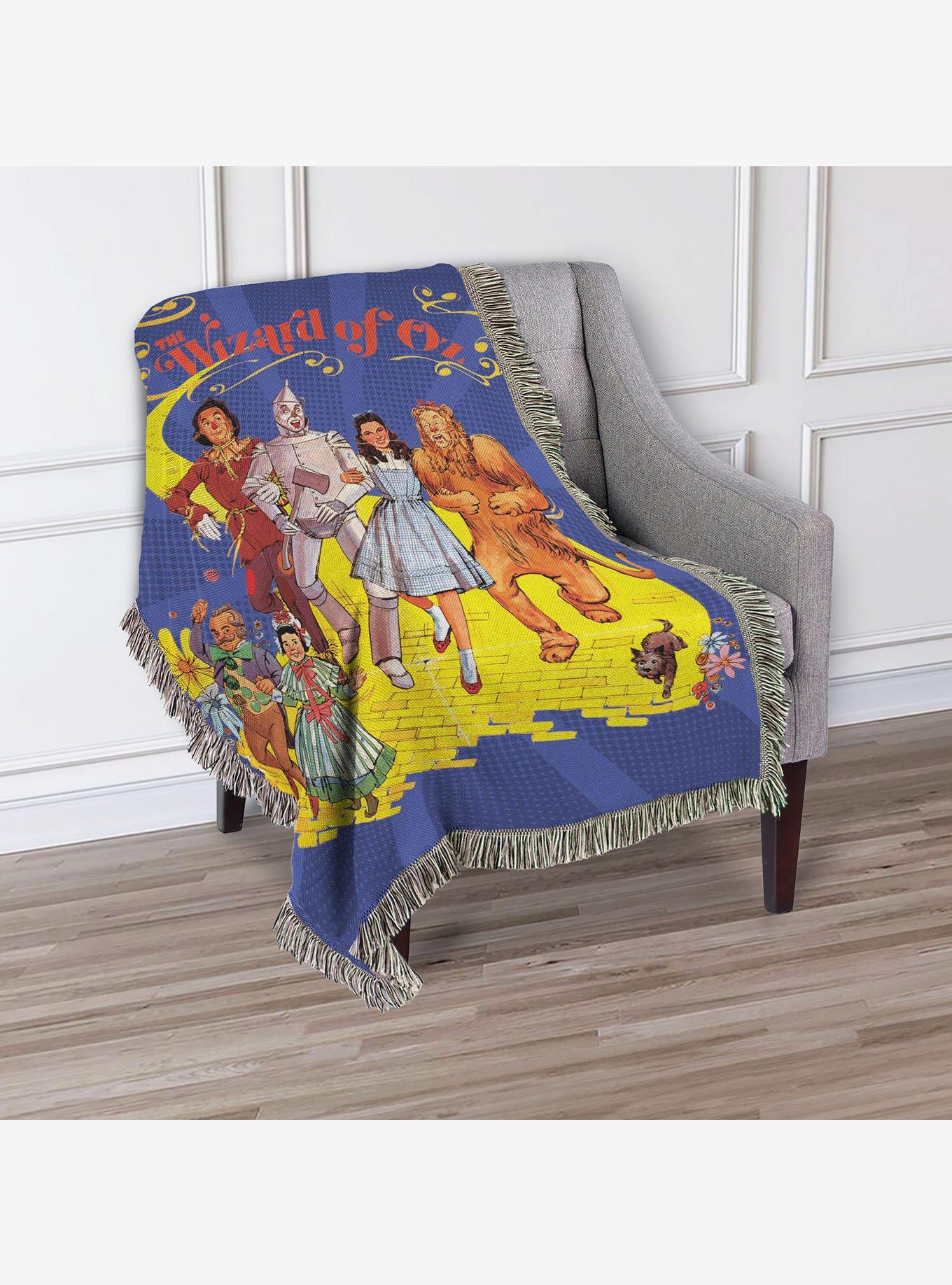 The Wizard of Oz Welcome to Oz Tapestry Throw Blanket, , alternate