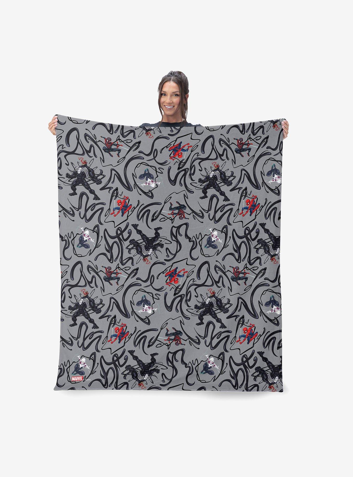 Marvel Spider-Man Spidey Venom Pattern 40" Silk Touch Throw Blanket, , hi-res