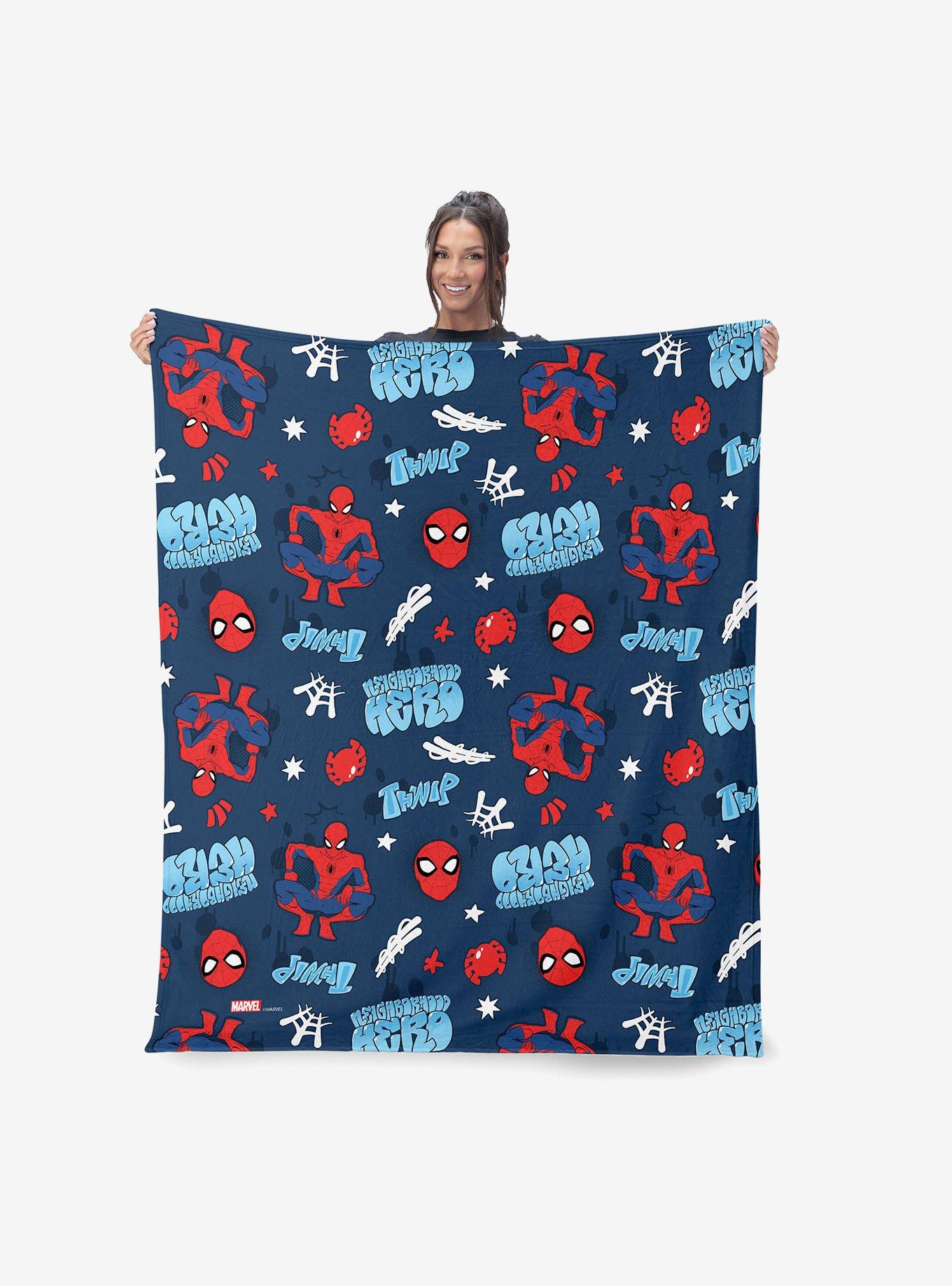 Marvel Spider-Man Thwip Pattern 40" Silk Touch Throw Blanket, , hi-res