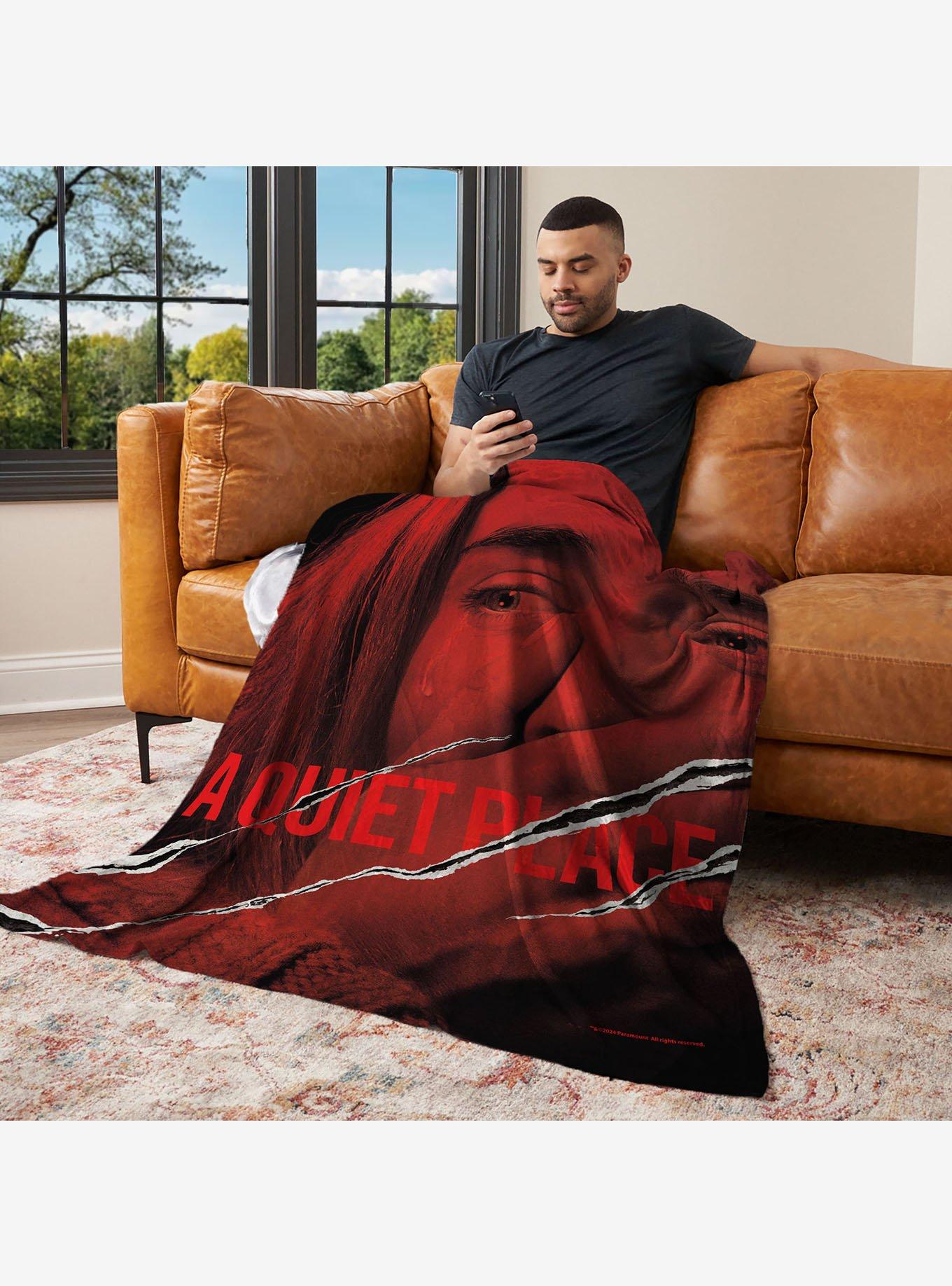 A Quiet Place Movie Poster Silk Touch Throw Blanket, , alternate