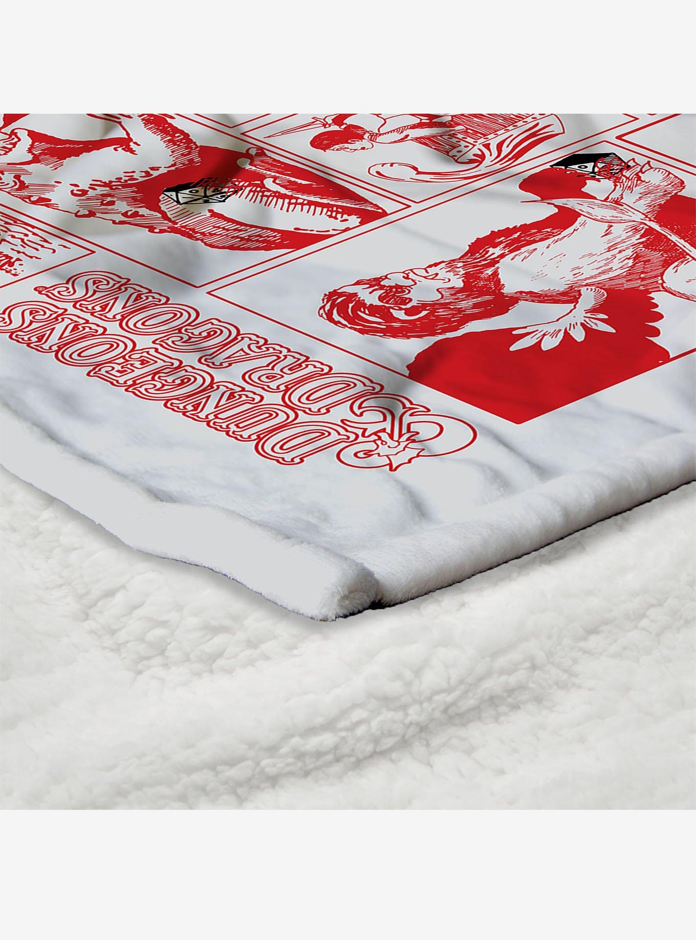 Dungeons & Dragons Characters Silk Touch Sherpa Throw Blanket, , alternate
