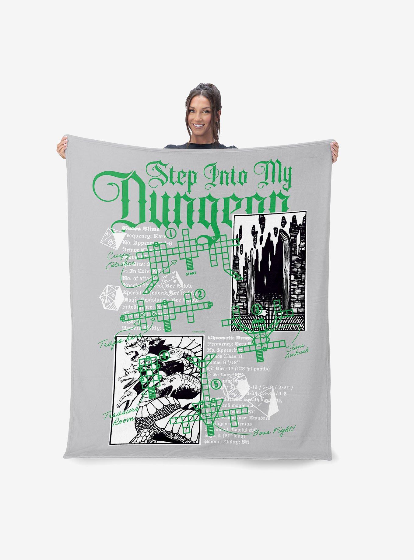 Dungeons & Dragons My Dungeon Silk Touch Sherpa Throw Blanket, , alternate