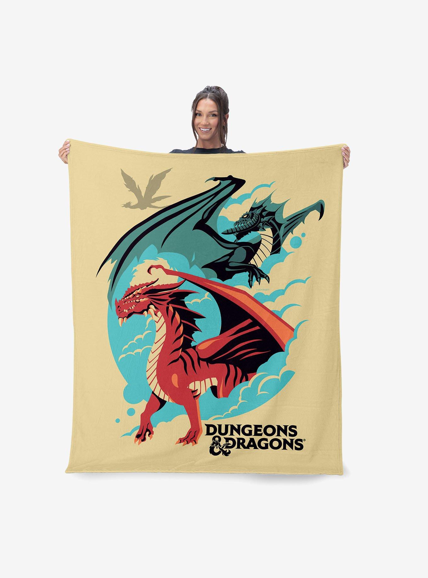 Dungeons & Dragons Red Dragon Silk Touch Sherpa Throw Blanket, , alternate