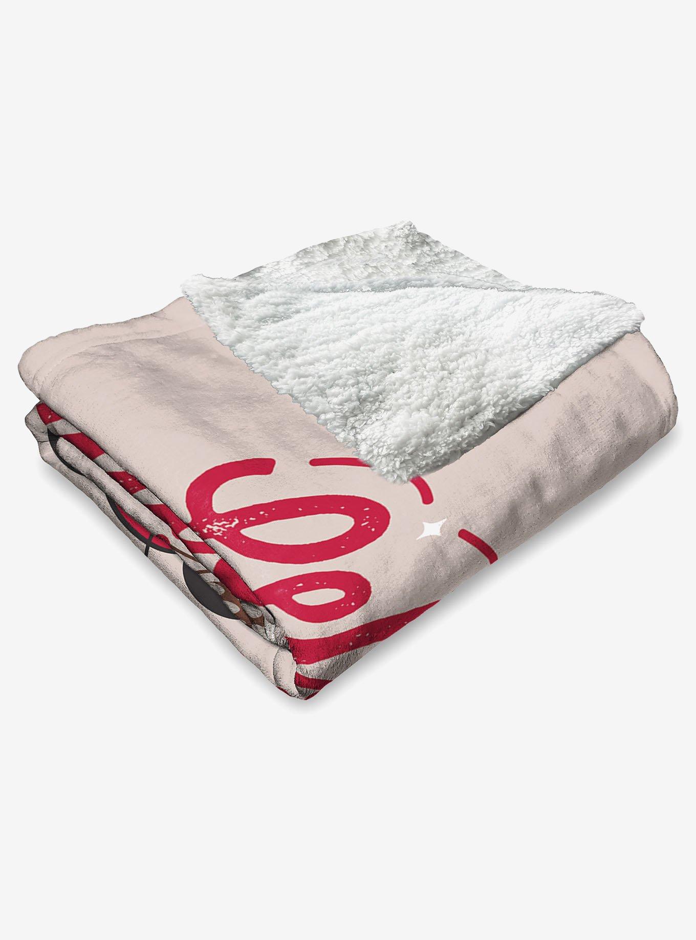 Disney Minnie Mouse Celebrate The Season Silk Touch Sherpa Throw Blanket, , alternate