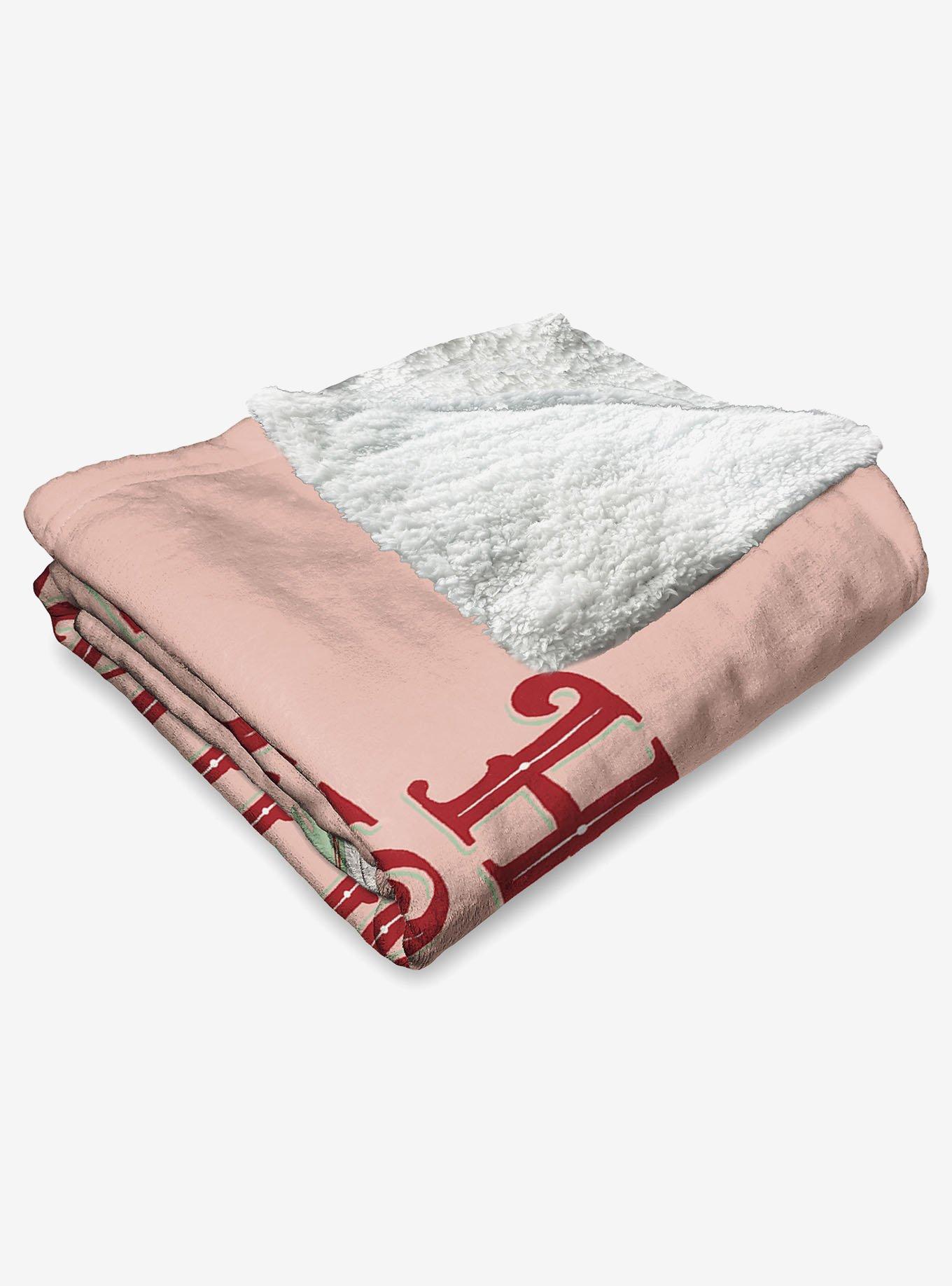 Disney Winnie the Pooh Pooh Christmas Silk Touch Sherpa Throw Blanket, , alternate