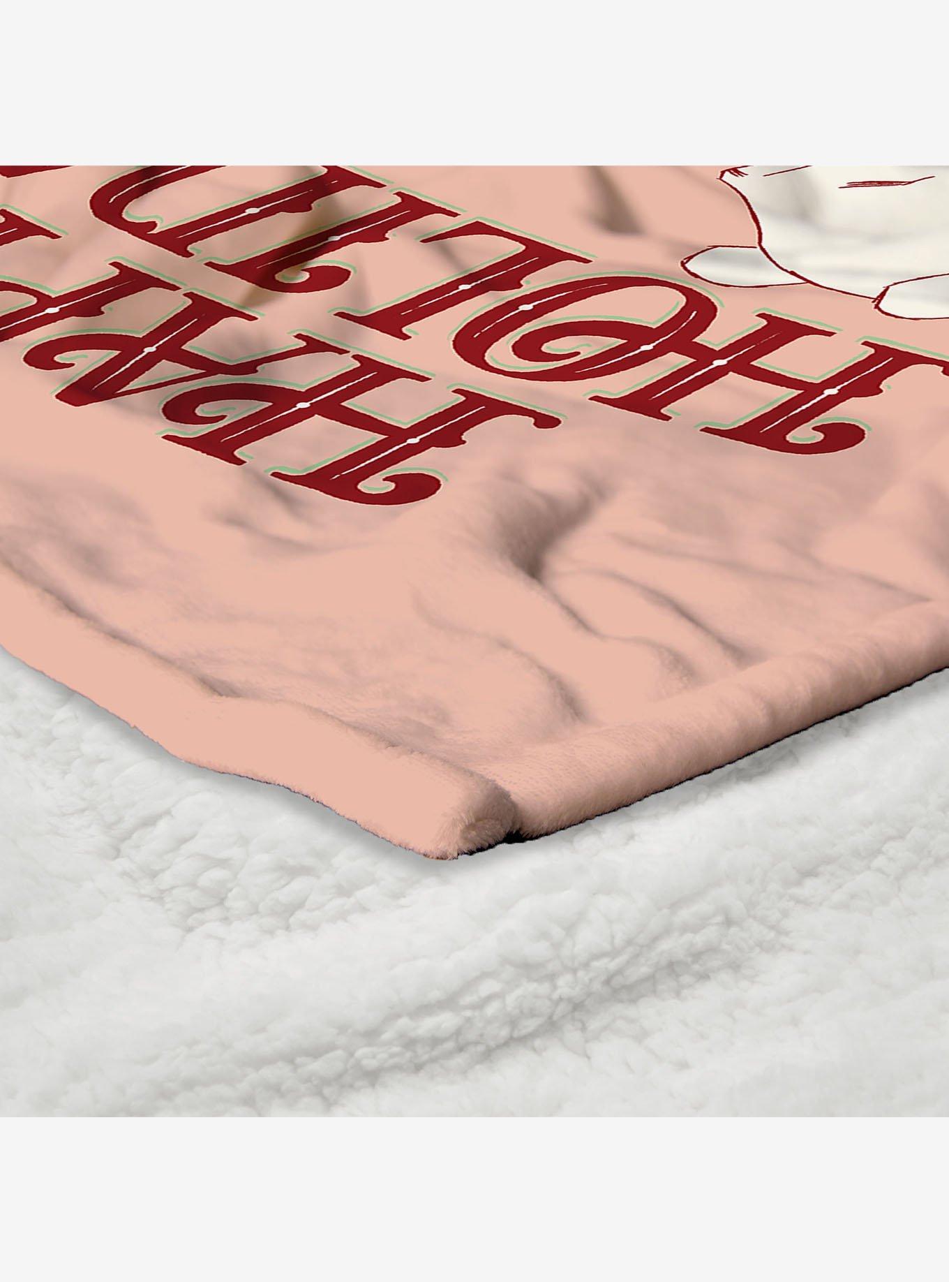 Disney Winnie the Pooh Pooh Christmas Silk Touch Sherpa Throw Blanket, , alternate