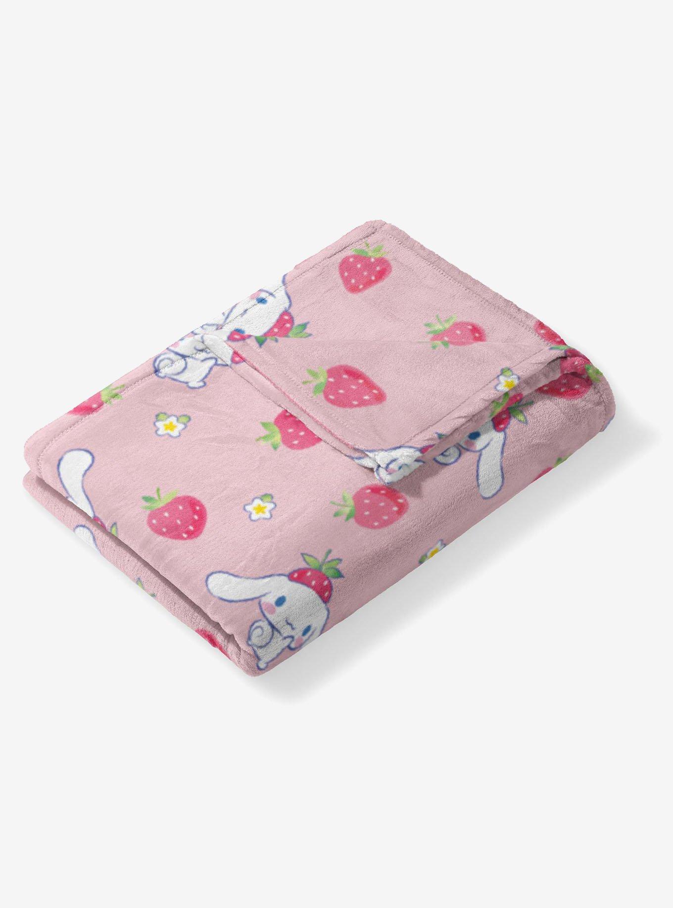 Sanrio Cinnamoroll Berry Pattern Silk Touch Throw Blanket, , alternate