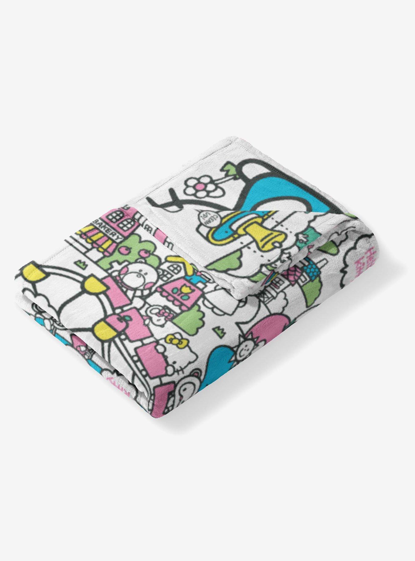 Sanrio Hello Kitty Busting Town Silk Touch Throw Blanket, , alternate