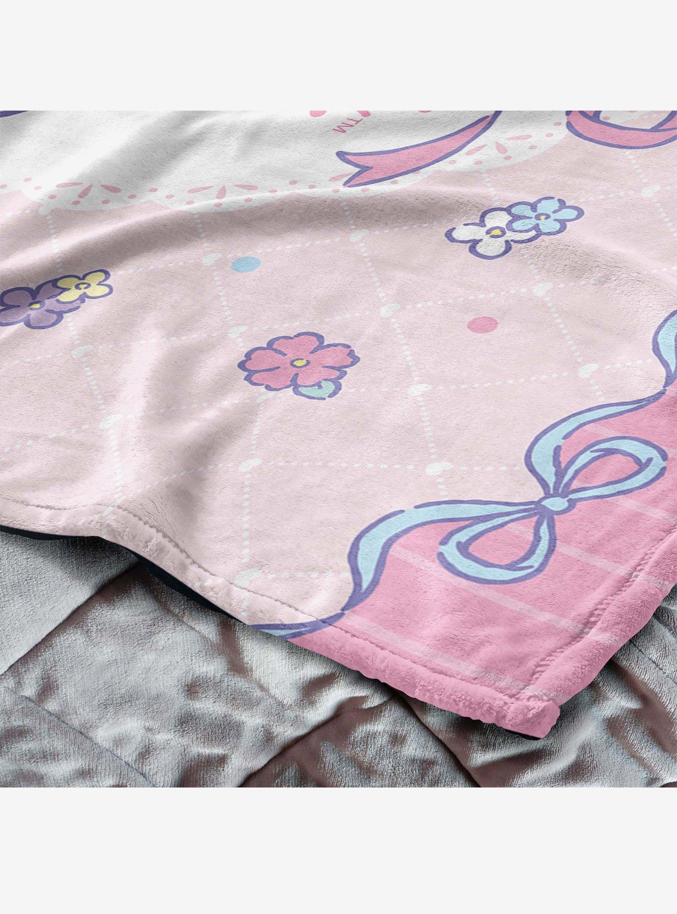 Sanrio My Melody Flower Friends Silk Touch Throw Blanket, , alternate