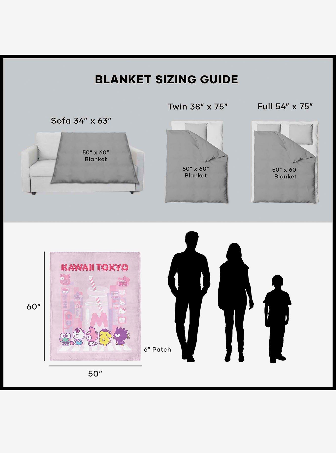 Sanrio Hello Kitty Kawaii Tokyo Silk Touch Throw Blanket, , alternate