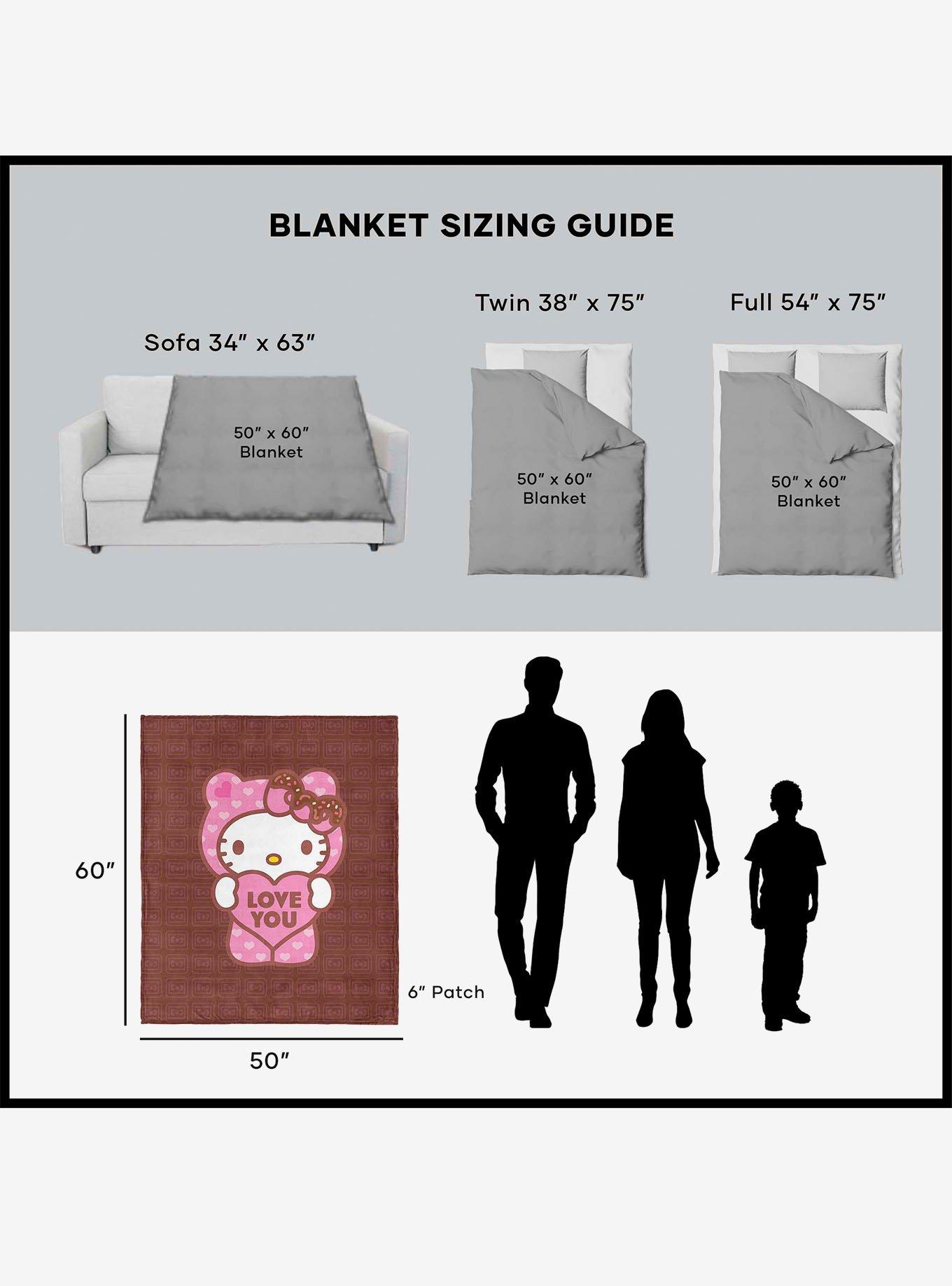 Sanrio Hello Kitty Chocokitty Silk Touch Throw Blanket, , alternate