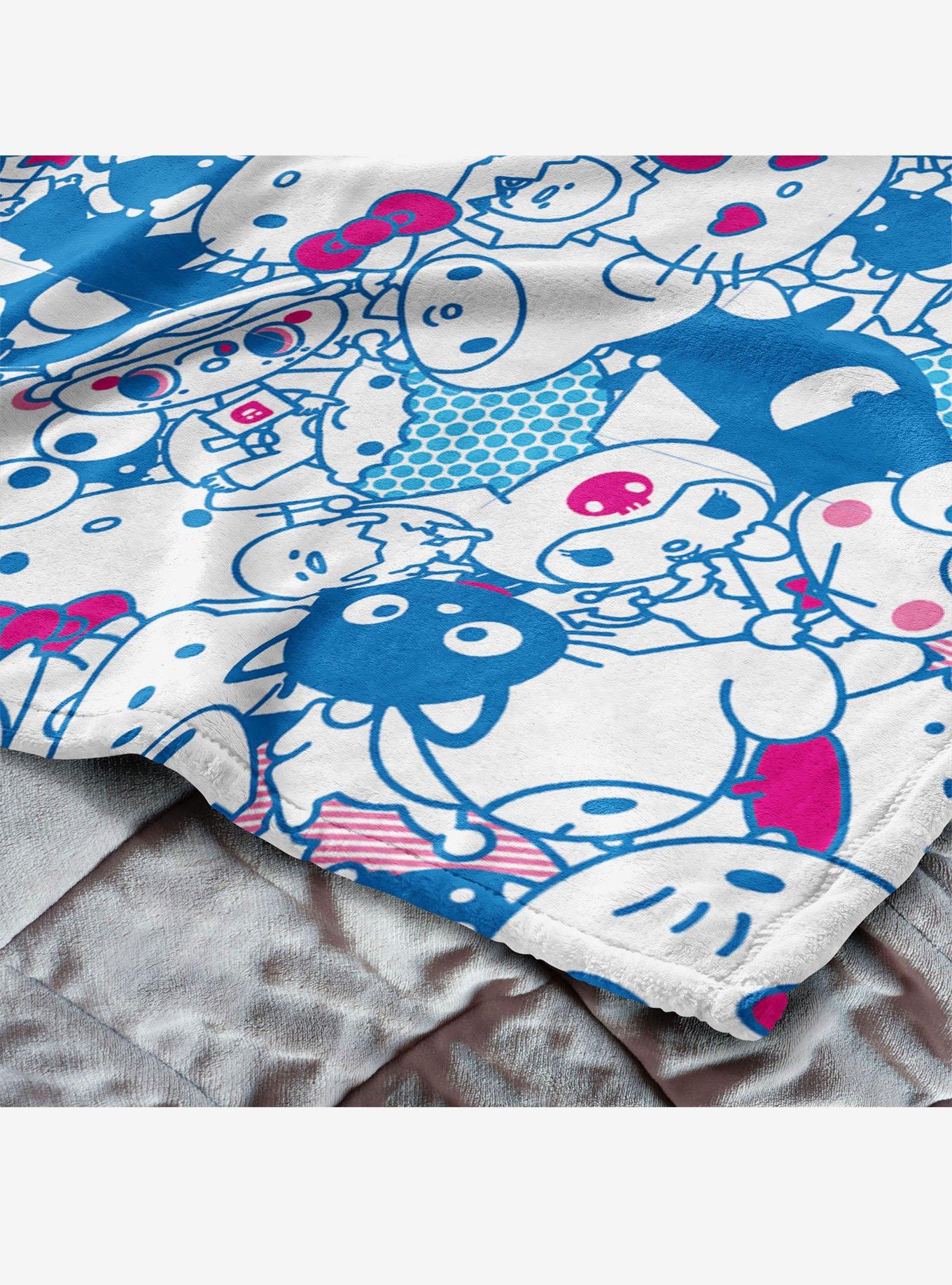Sanrio Hello Kitty & Friends Friend Group Silk Touch Throw Blanket, , alternate
