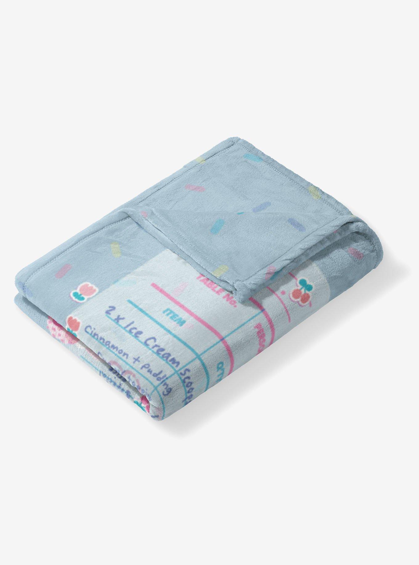 Sanrio Hello Kitty & Friends Ice Cream Menu Silk Touch Throw Blanket, , alternate