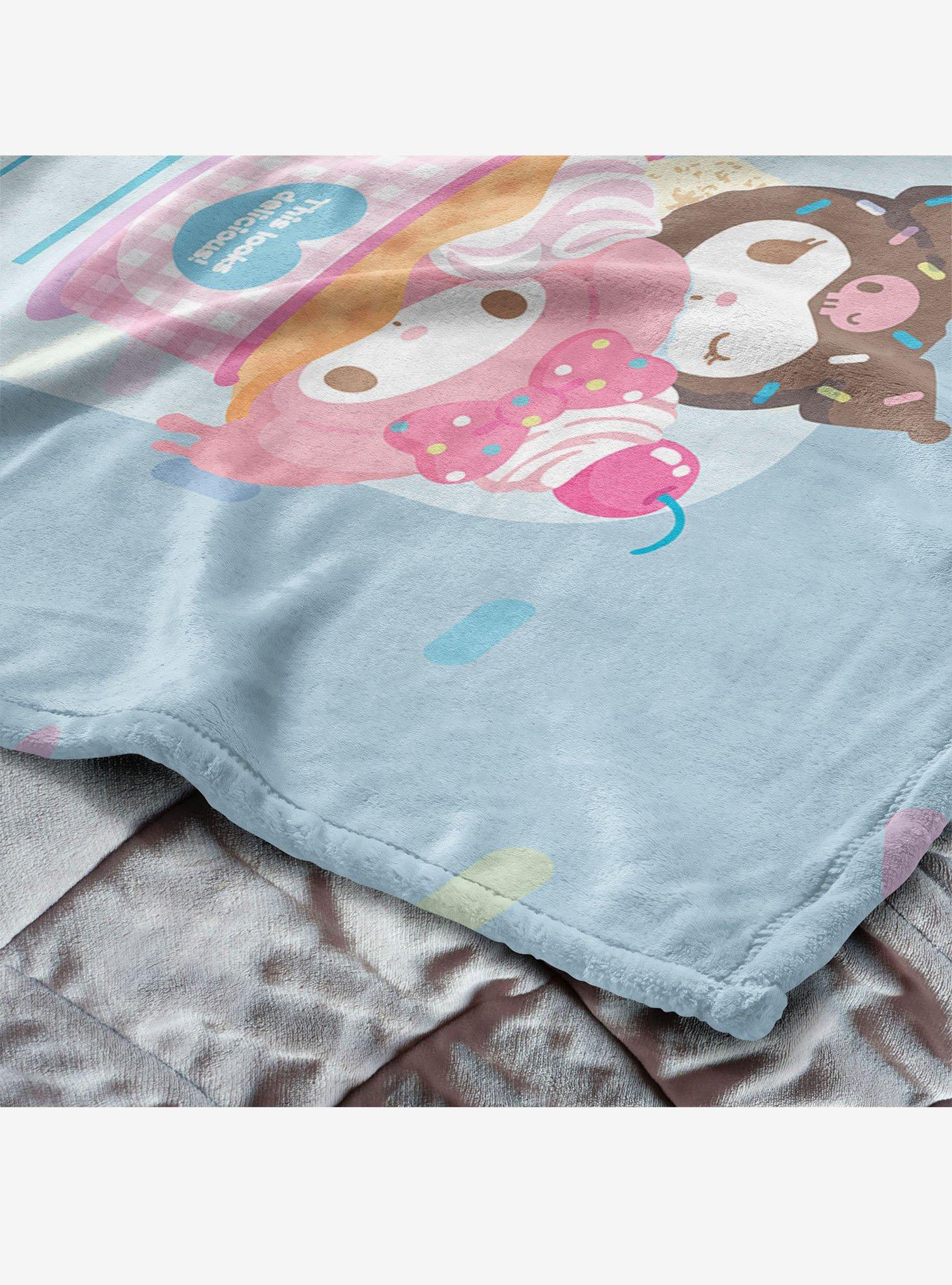 Sanrio Hello Kitty & Friends Ice Cream Menu Silk Touch Throw Blanket, , alternate
