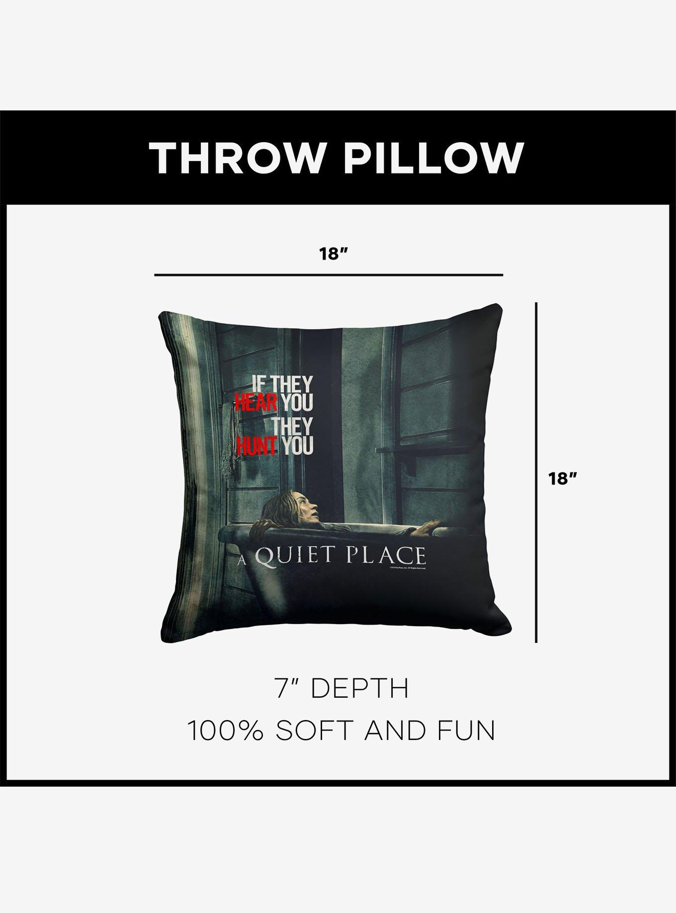 A Quiet Place Hiding Throw Pillow, , alternate