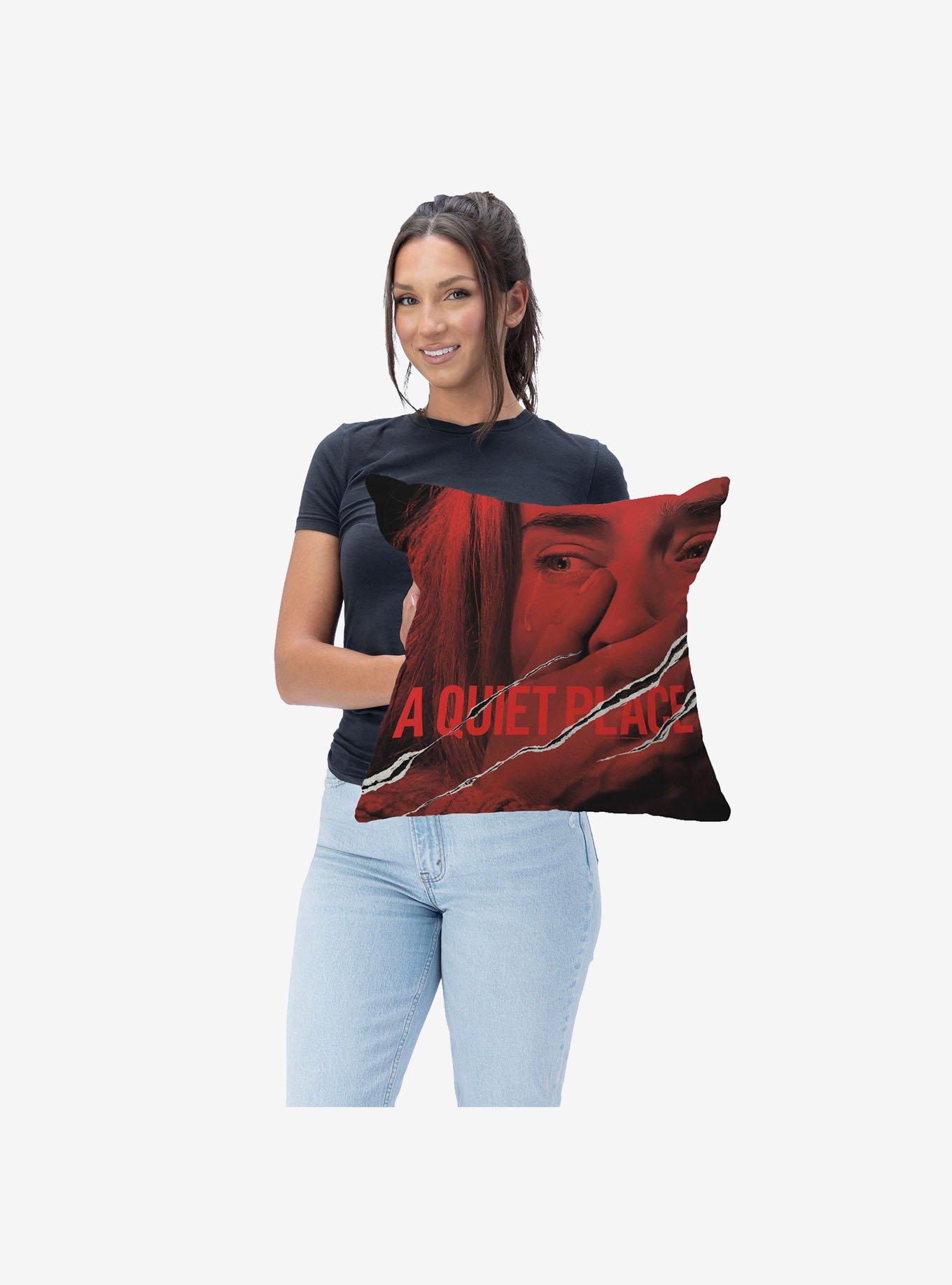 A Quiet Place Movie Poster Throw Pillow, , hi-res