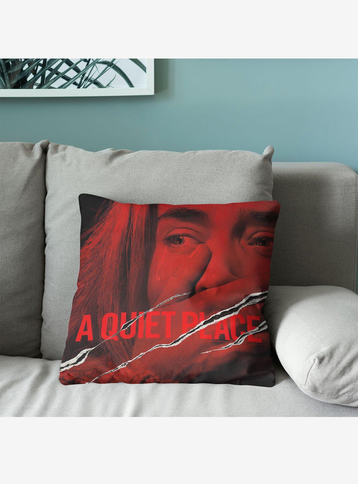 A Quiet Place Movie Poster Throw Pillow, , alternate