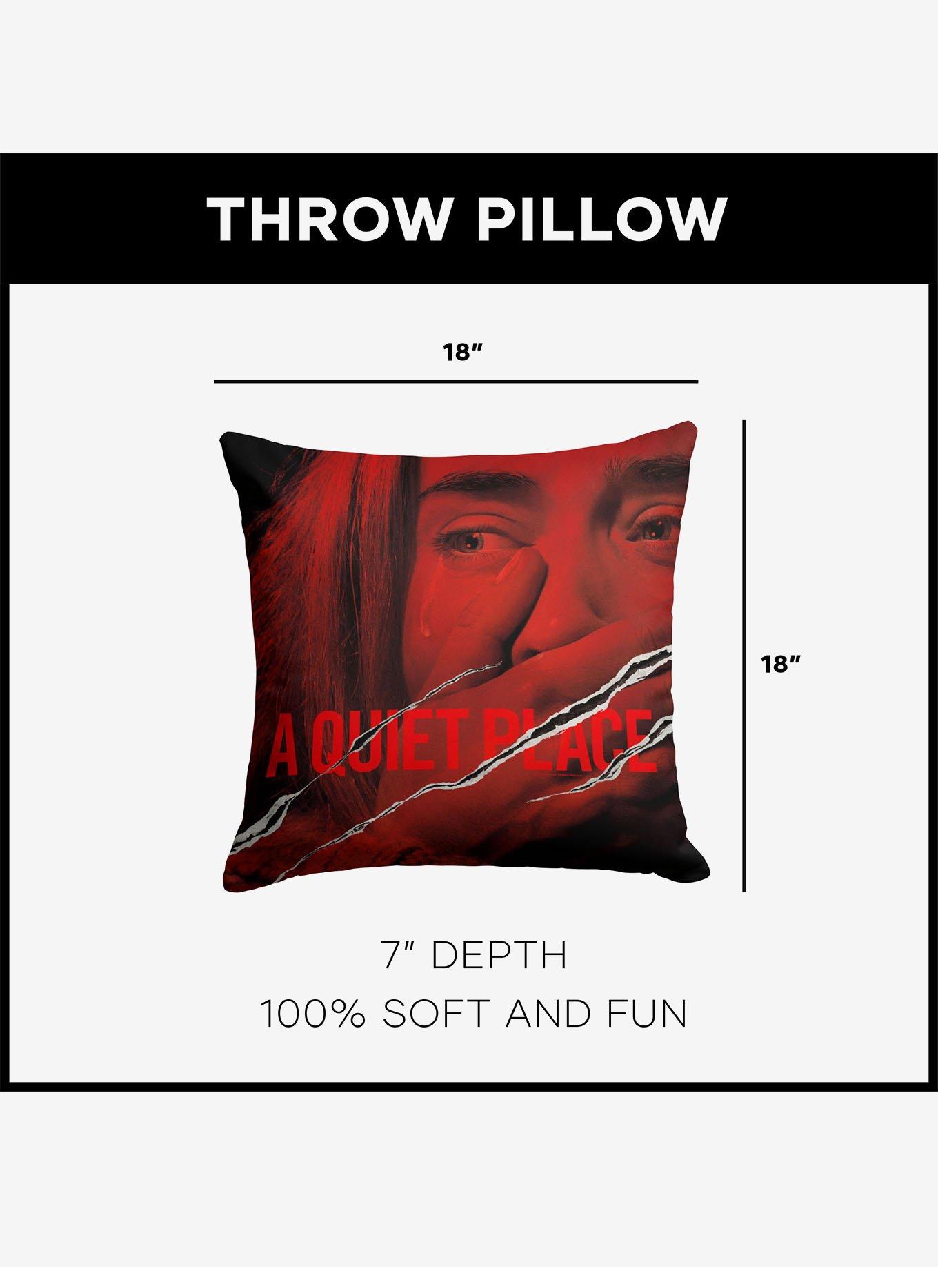 A Quiet Place Movie Poster Throw Pillow, , alternate