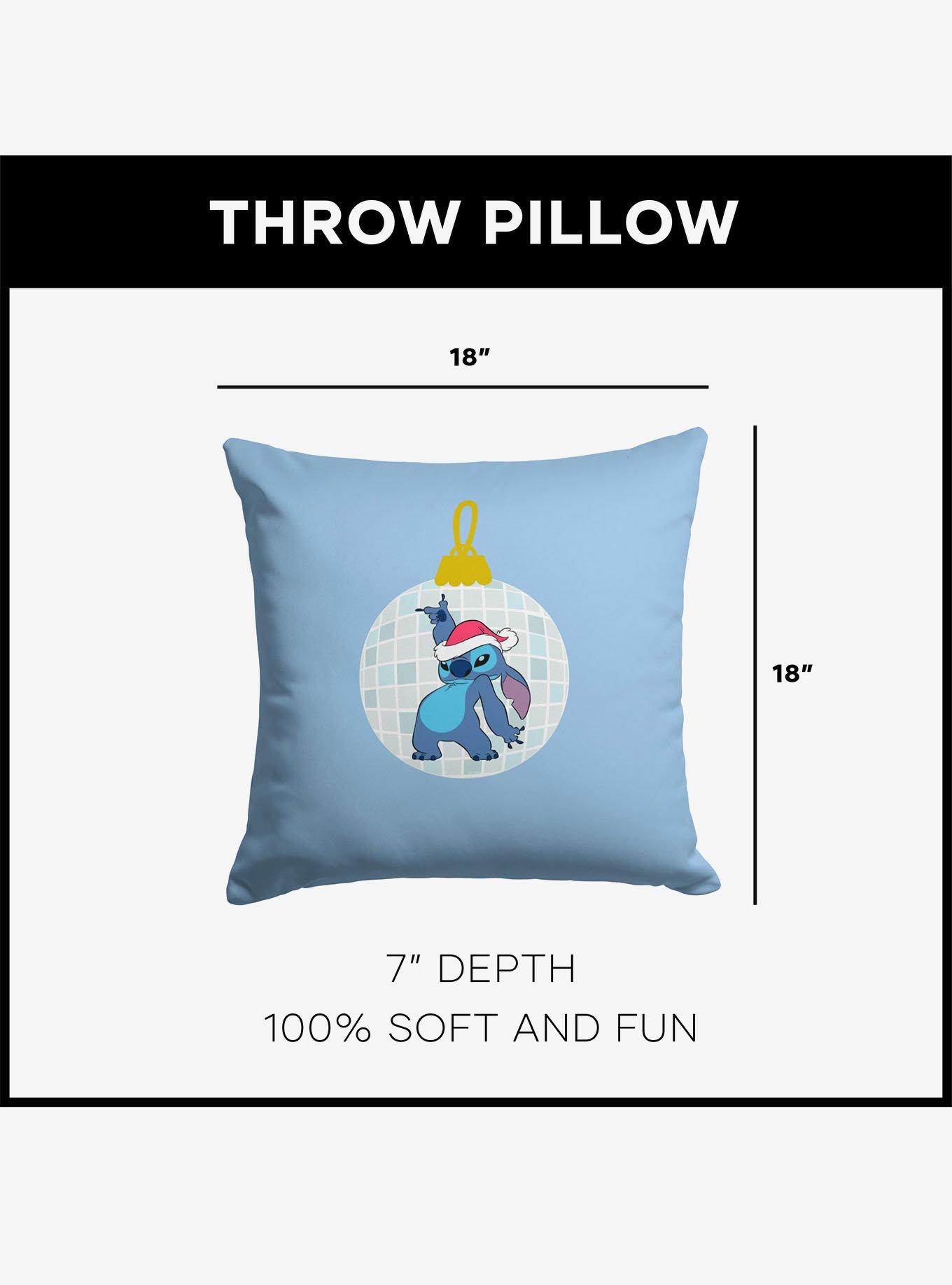 Disney Lilo & Stitch Disco Stitch Throw Pillow, , alternate