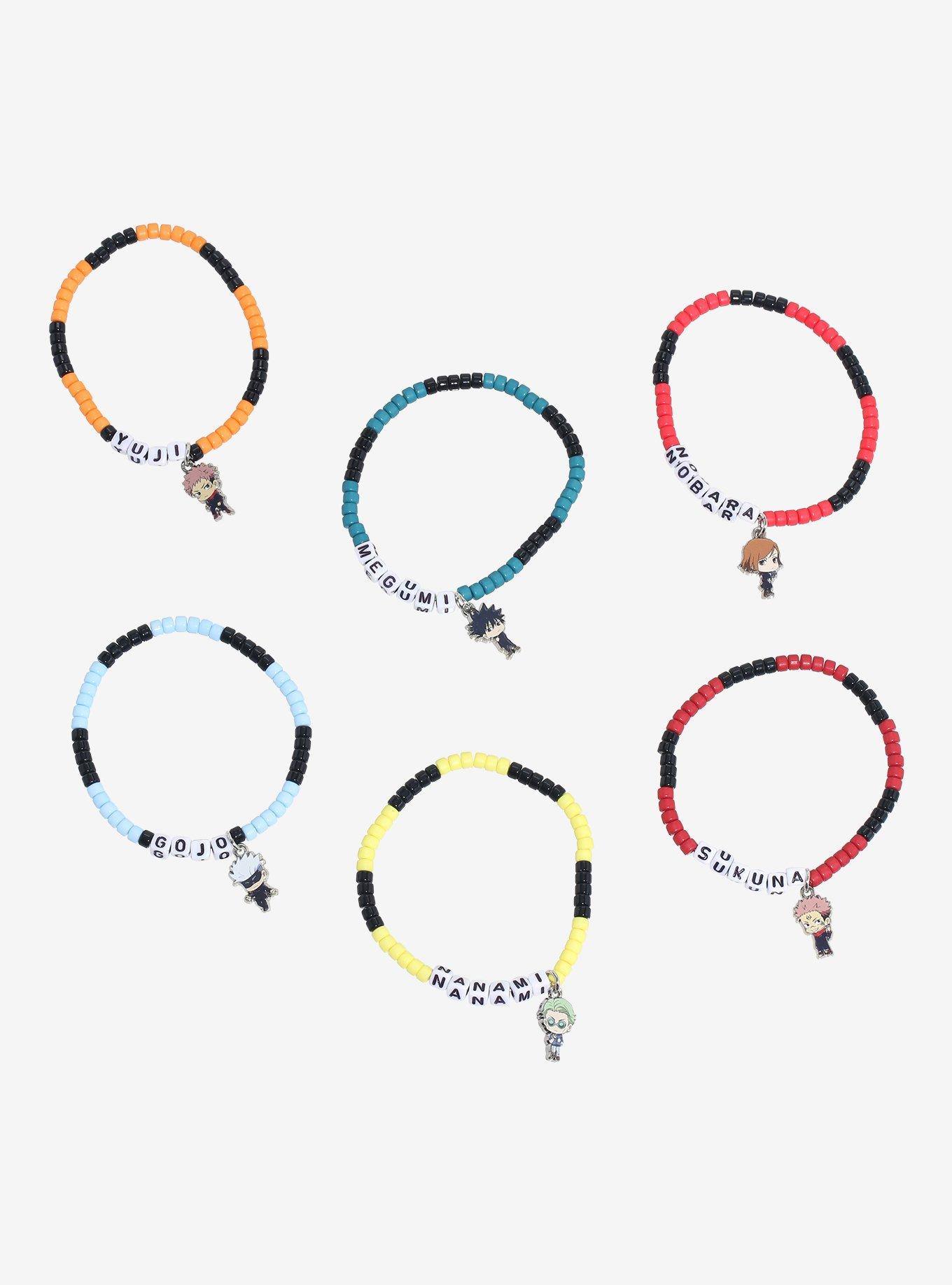 Jujutsu Kaisen Chibi Characters Bead Bracelet Set, , hi-res