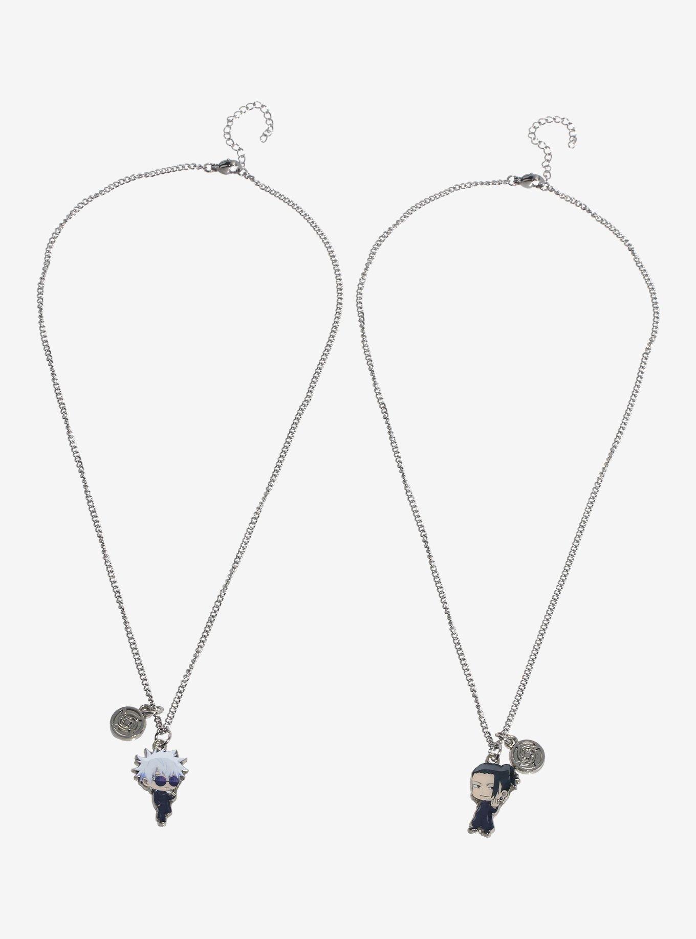 Jujutsu Kaisen Chibi Gojo & Geto Best Friend Necklace Set, , hi-res