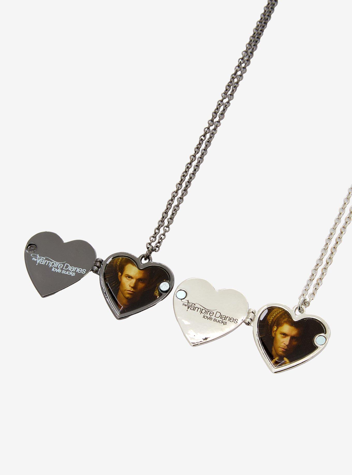The Vampire Diaries Klaus & Elijah Locket Best Friend Necklace Set, , alternate