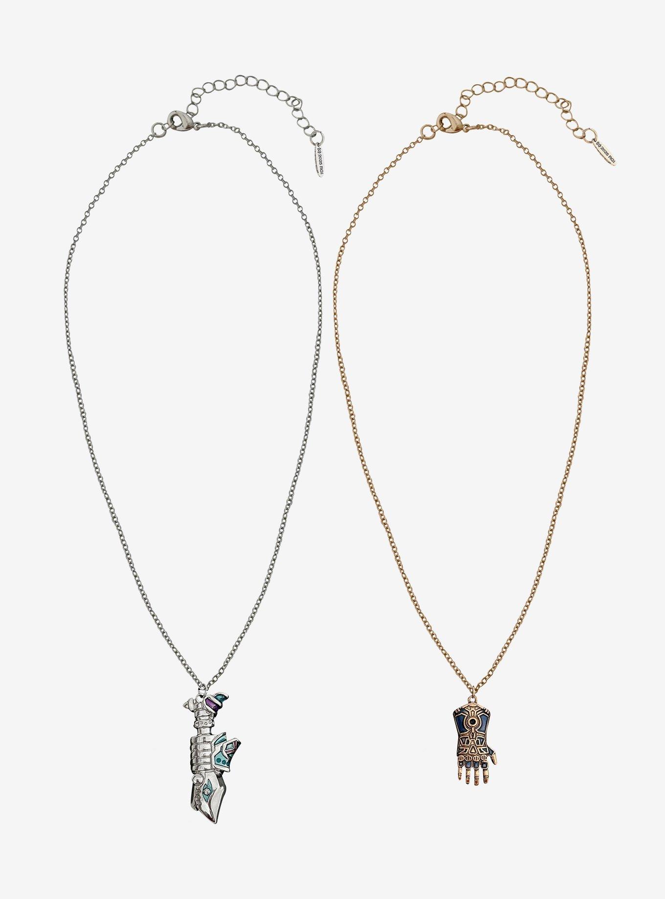 Arcane Vi & Jinx Fishbones Gauntlet Best Friend Necklace Set, , hi-res