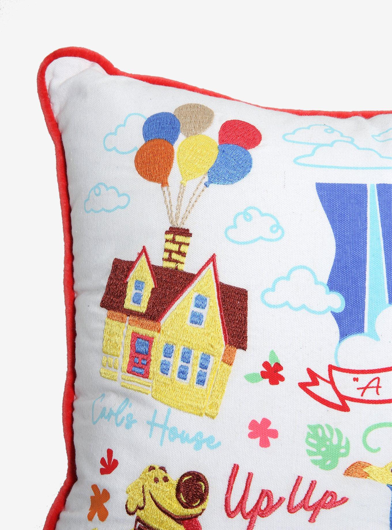 Disney Pixar Up Paradise Falls Embroidered Pillow &mdash; BoxLunch Exclusive, , alternate