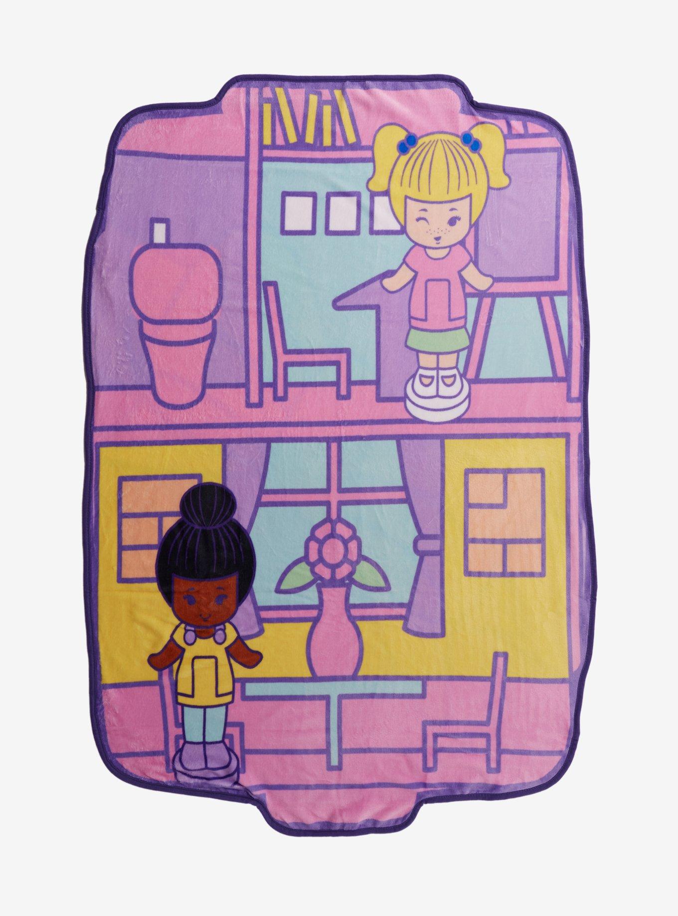 Polly Pocket Playset Figural Double Sided Fleece Throw - BoxLunch Exclusive, , hi-res